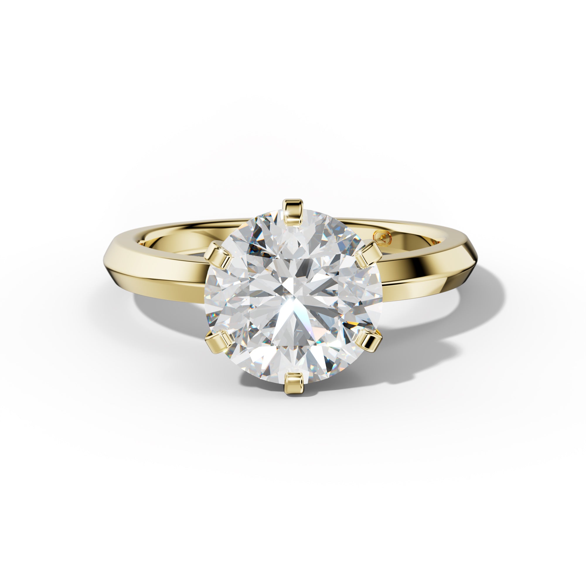 Lina Round Diamond Engagement Ring