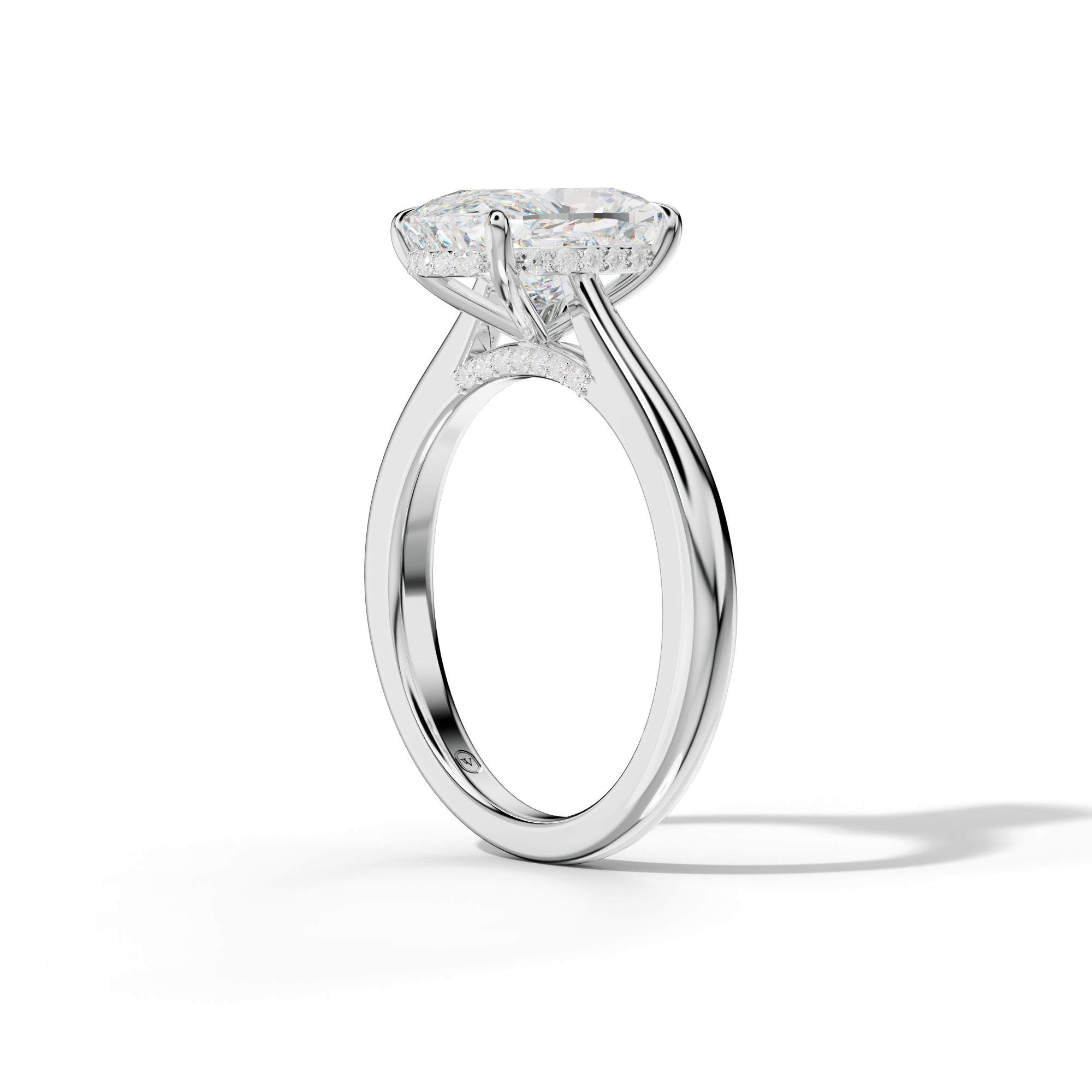 Millie Elongated Cushion Diamond  Engagement Ring