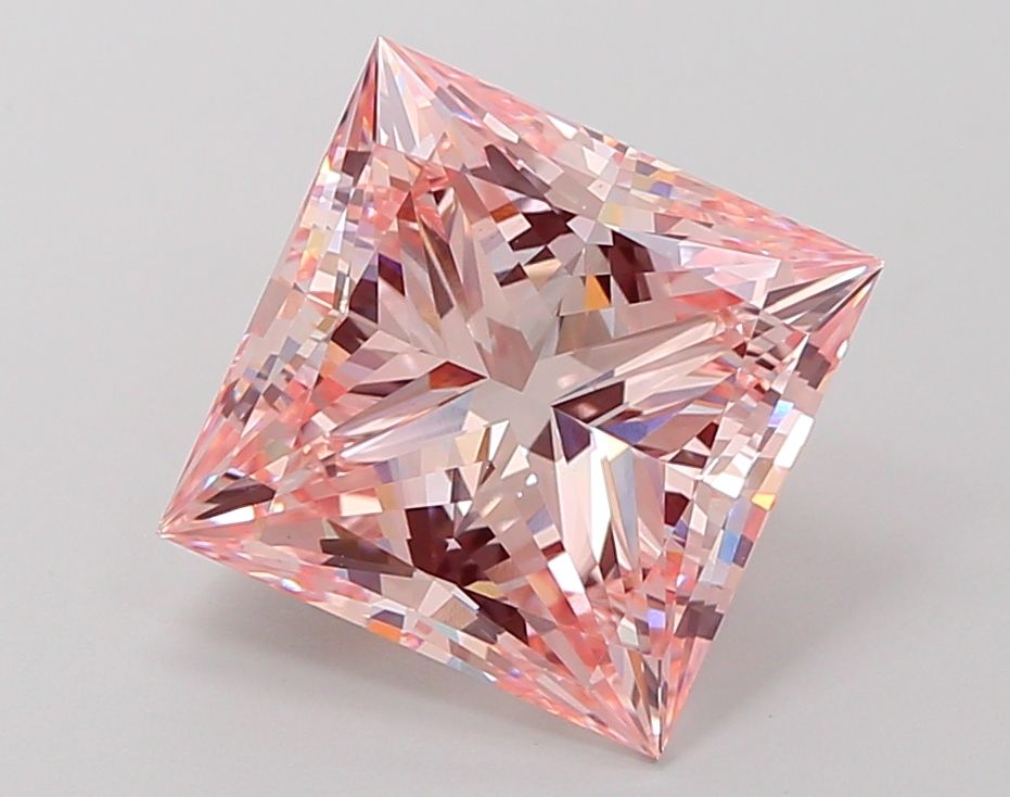 5 Carat Princess Cut Fancy Pink