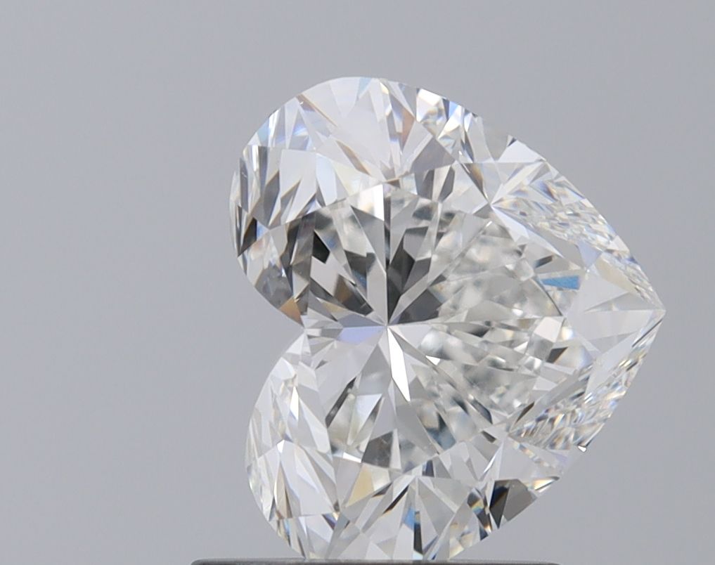 1.51 Carat F-VS1 Heart Cut Diamond
