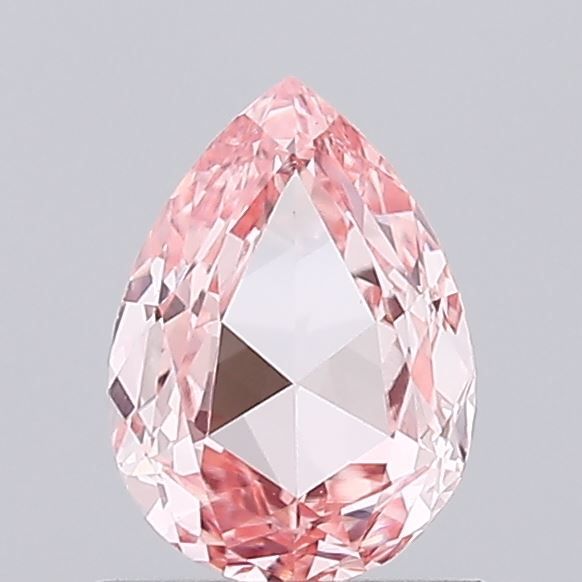 0.61 Carat Pear Cut Fancy Pink