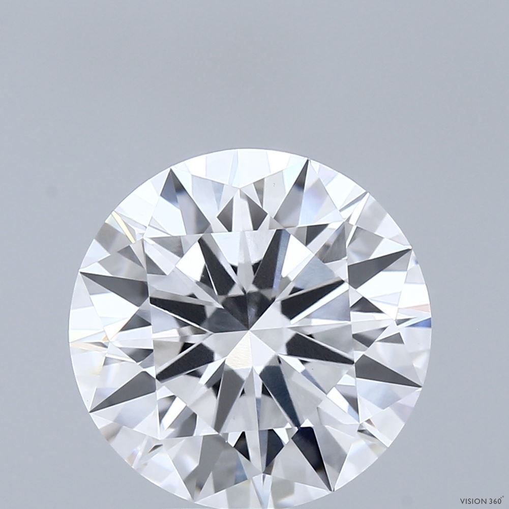 5.09 Carat D-VVS2 Round Lab Diamond