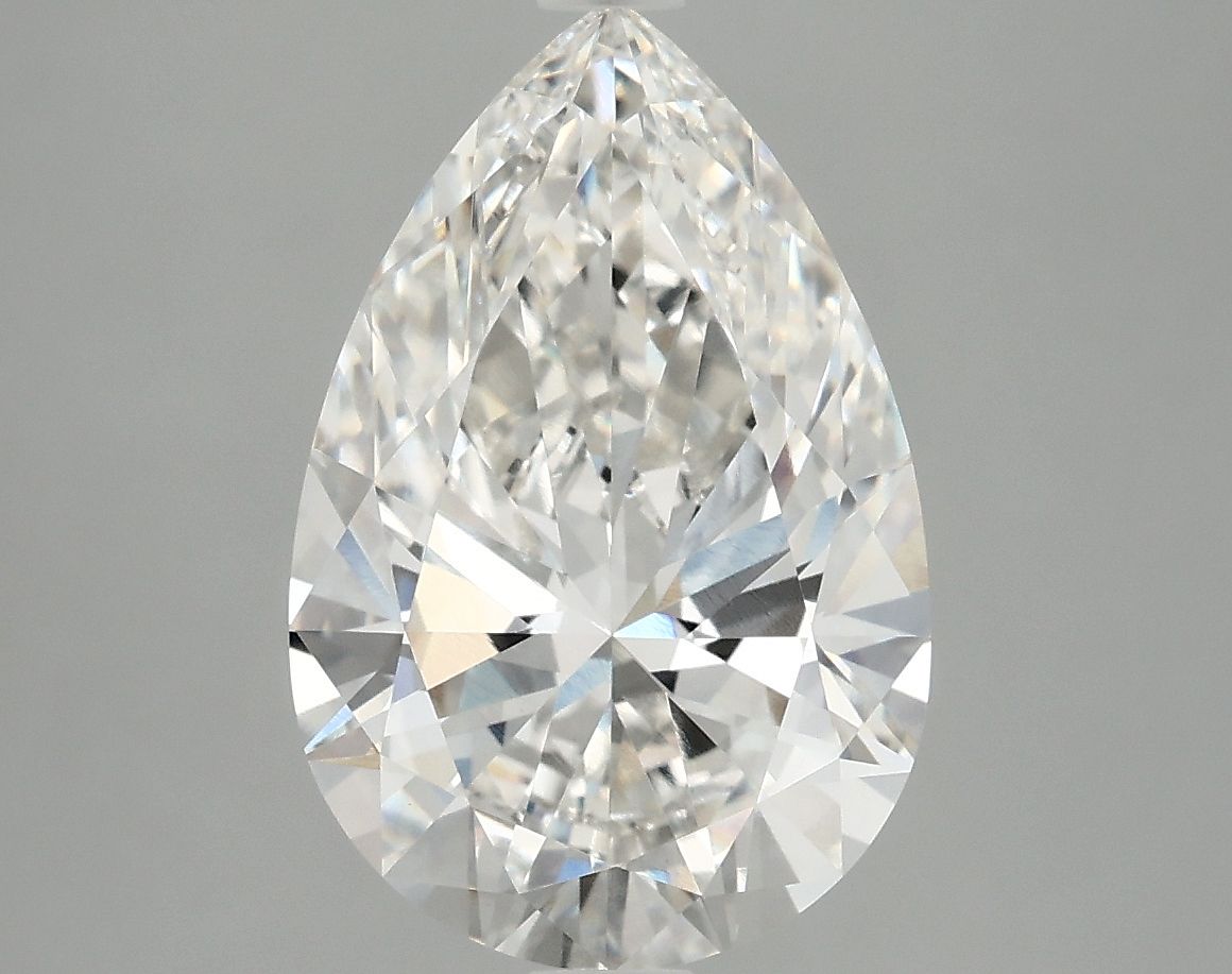 3.89 Carat G-VVS2 Pear Lab Diamond