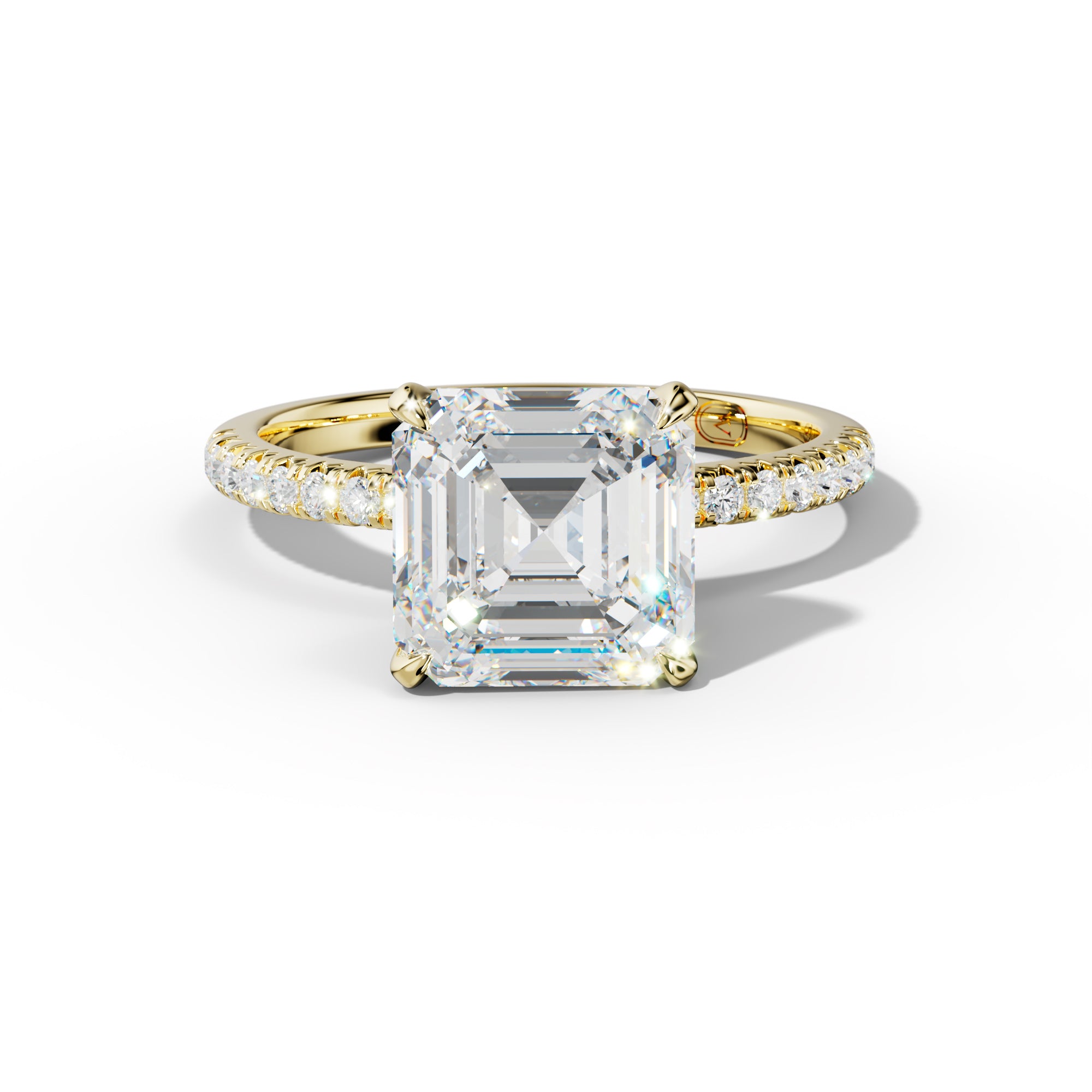 Ava Asscher Diamond Engagement Ring