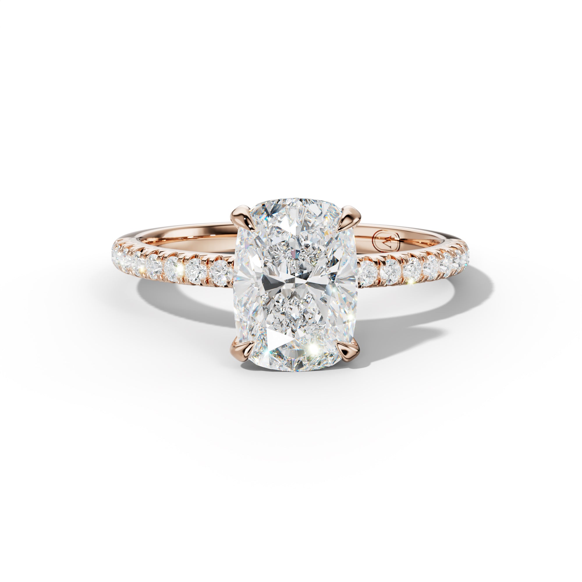 Ava Elongated Cushion Diamond  Engagement Ring