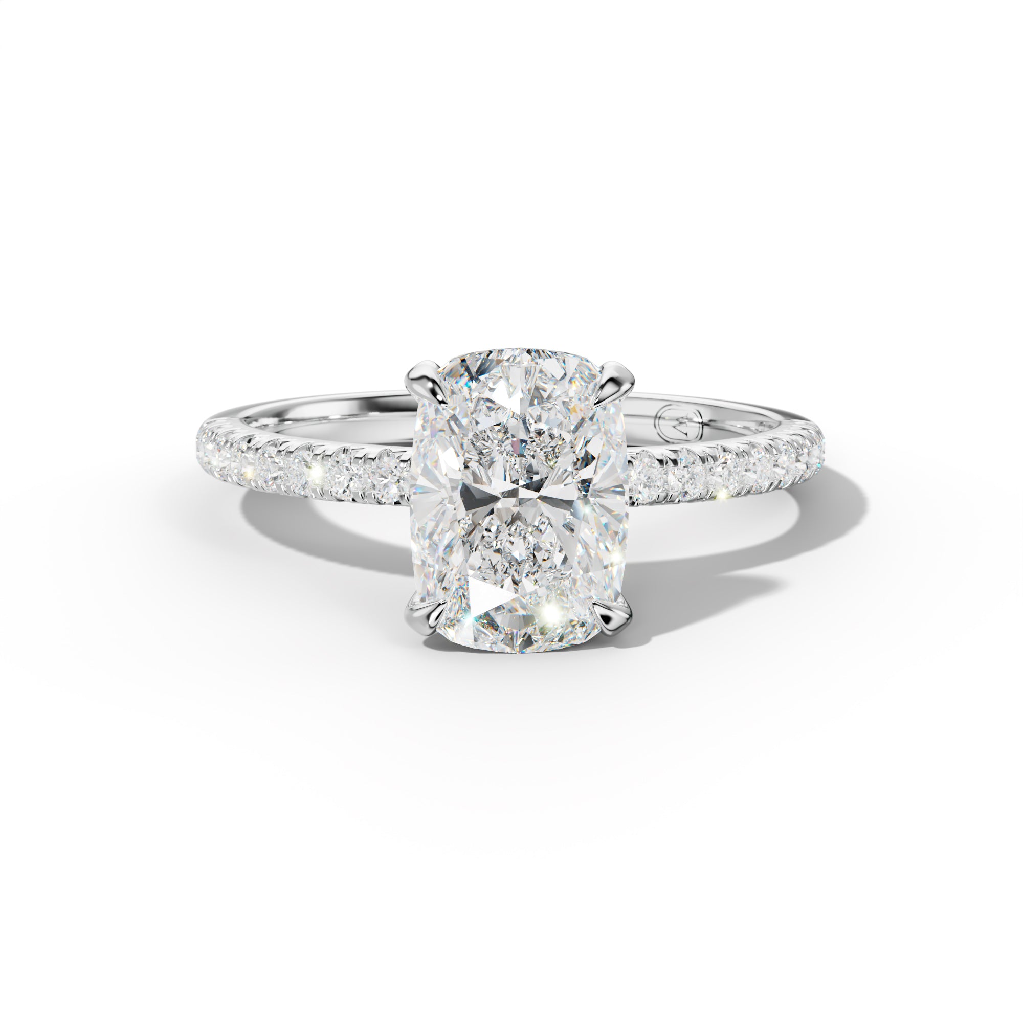 Ava Elongated Cushion Diamond  Engagement Ring