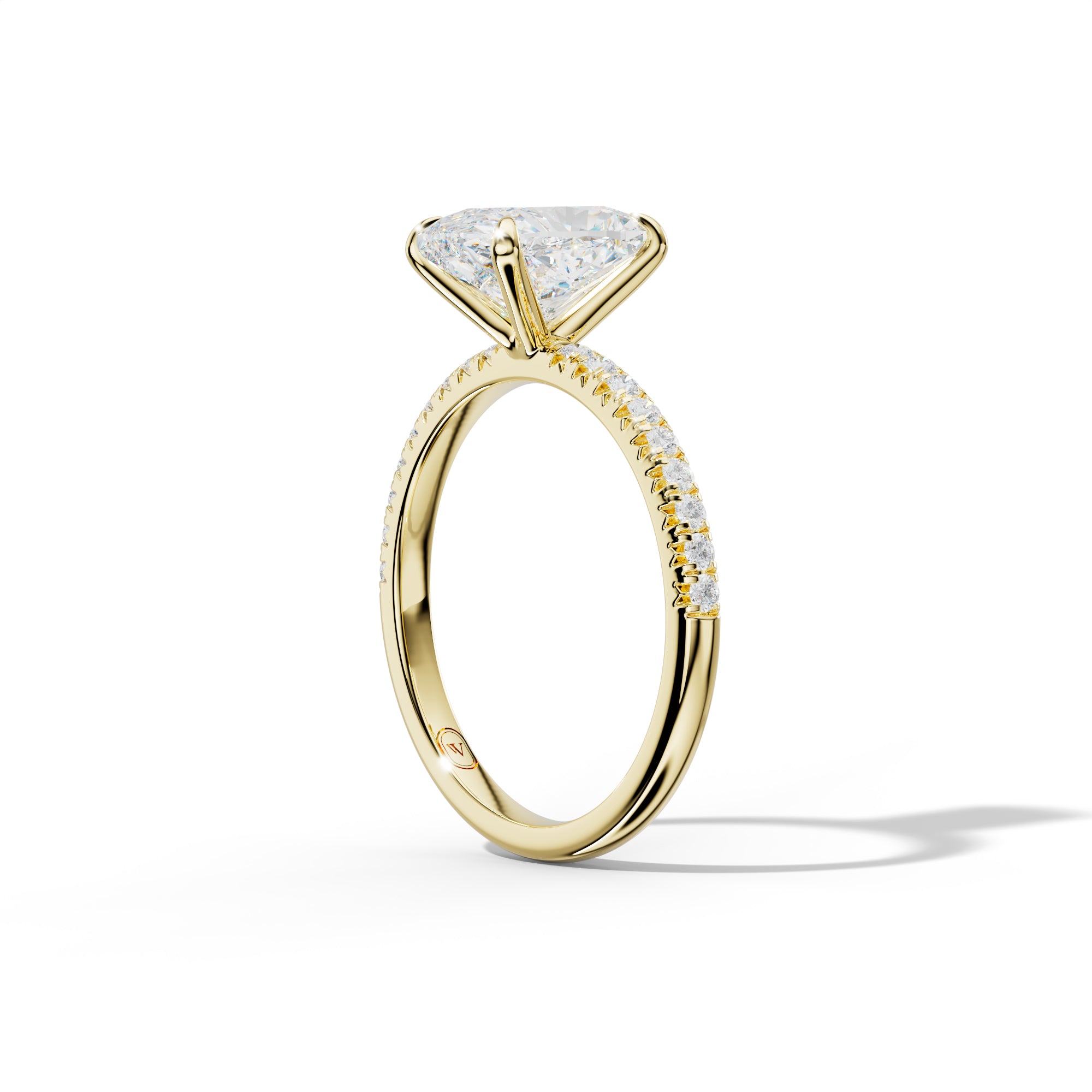 Ava Elongated Cushion Diamond  Engagement Ring