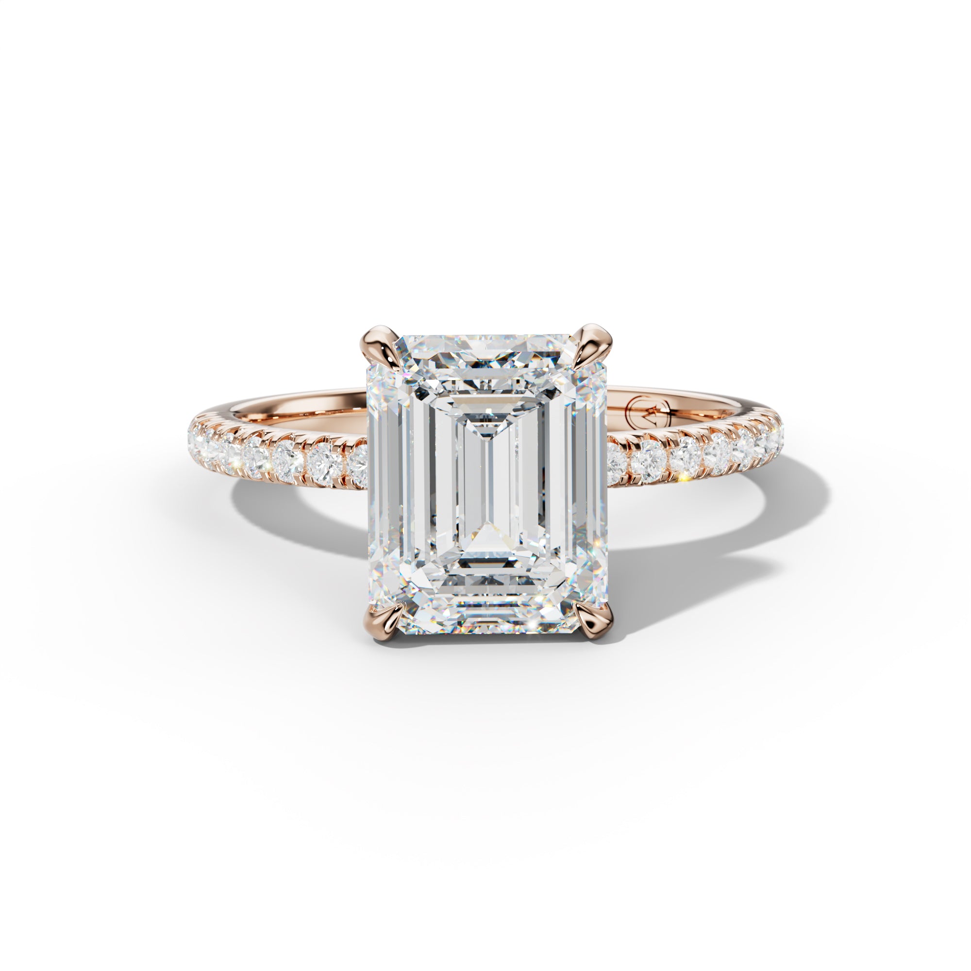 Ava Emerald Cut Engagement Ring