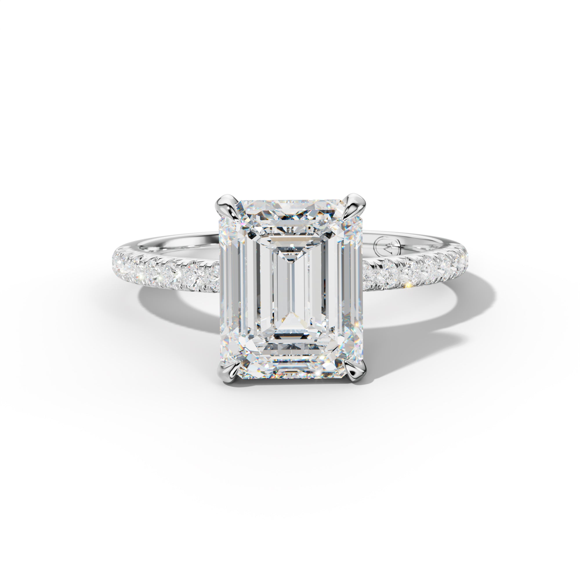 Ava Emerald Cut Engagement Ring