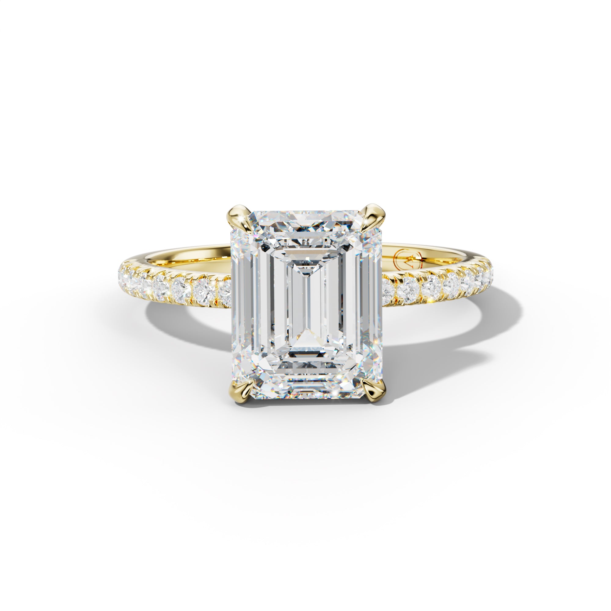 Ava Emerald Cut Engagement Ring