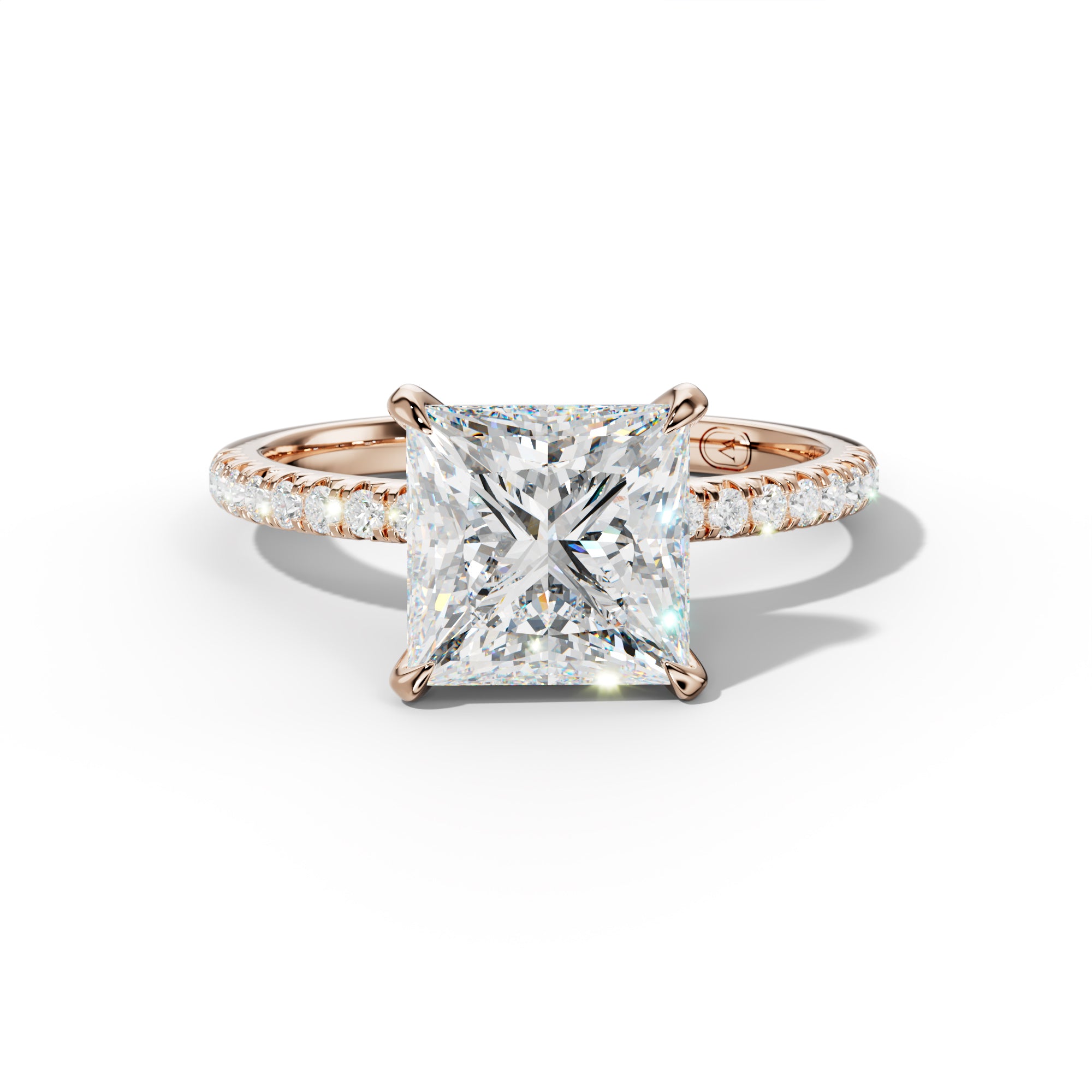 Ava Princess Cut  Engagement Ring
