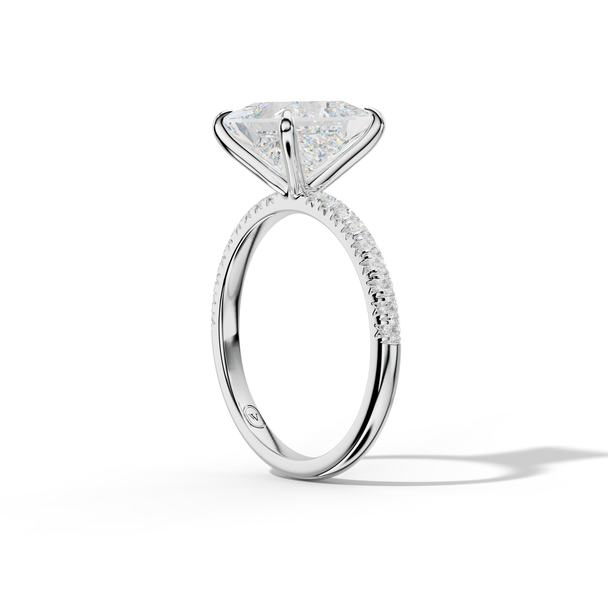 Ava Princess Cut  Engagement Ring