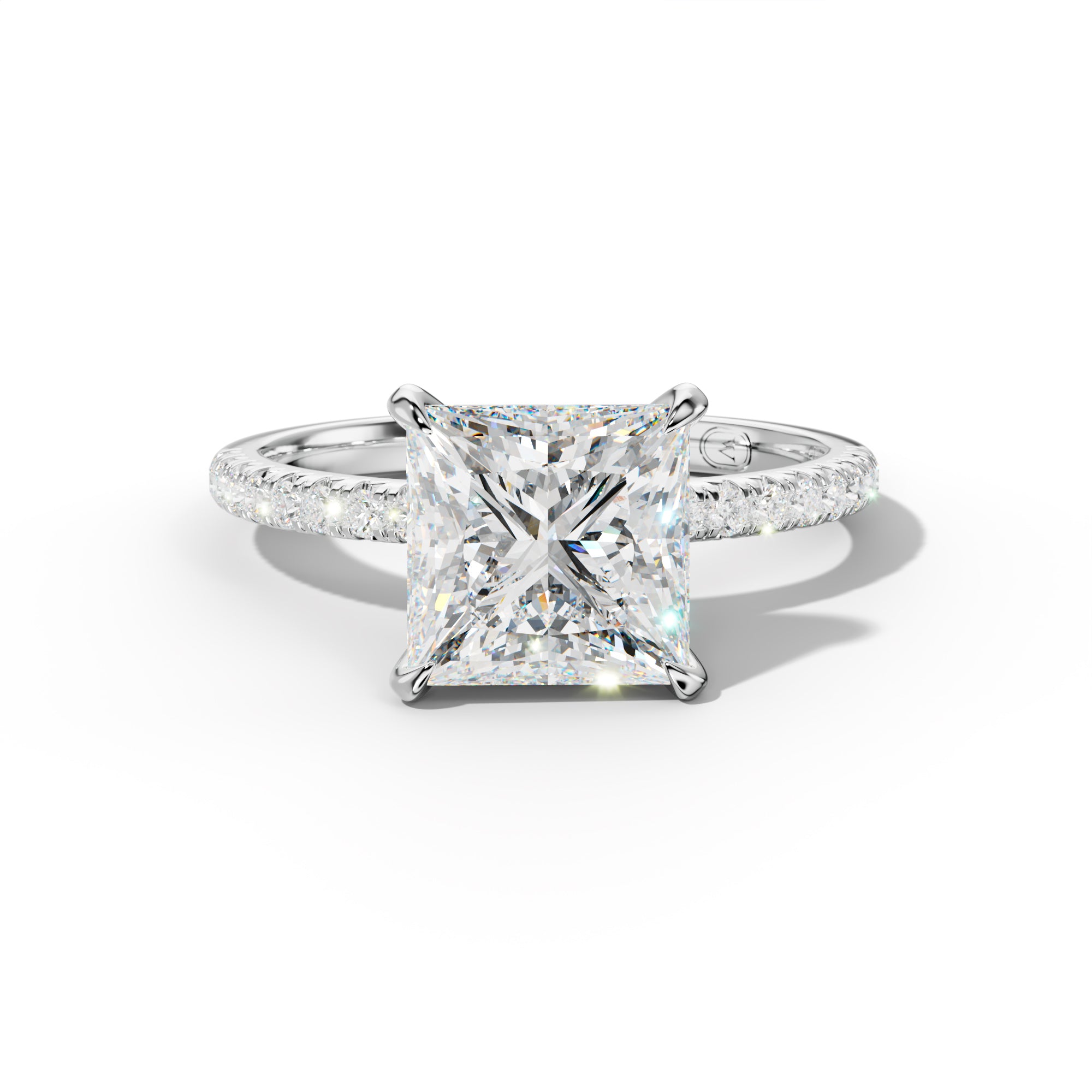 Ava Princess Cut  Engagement Ring