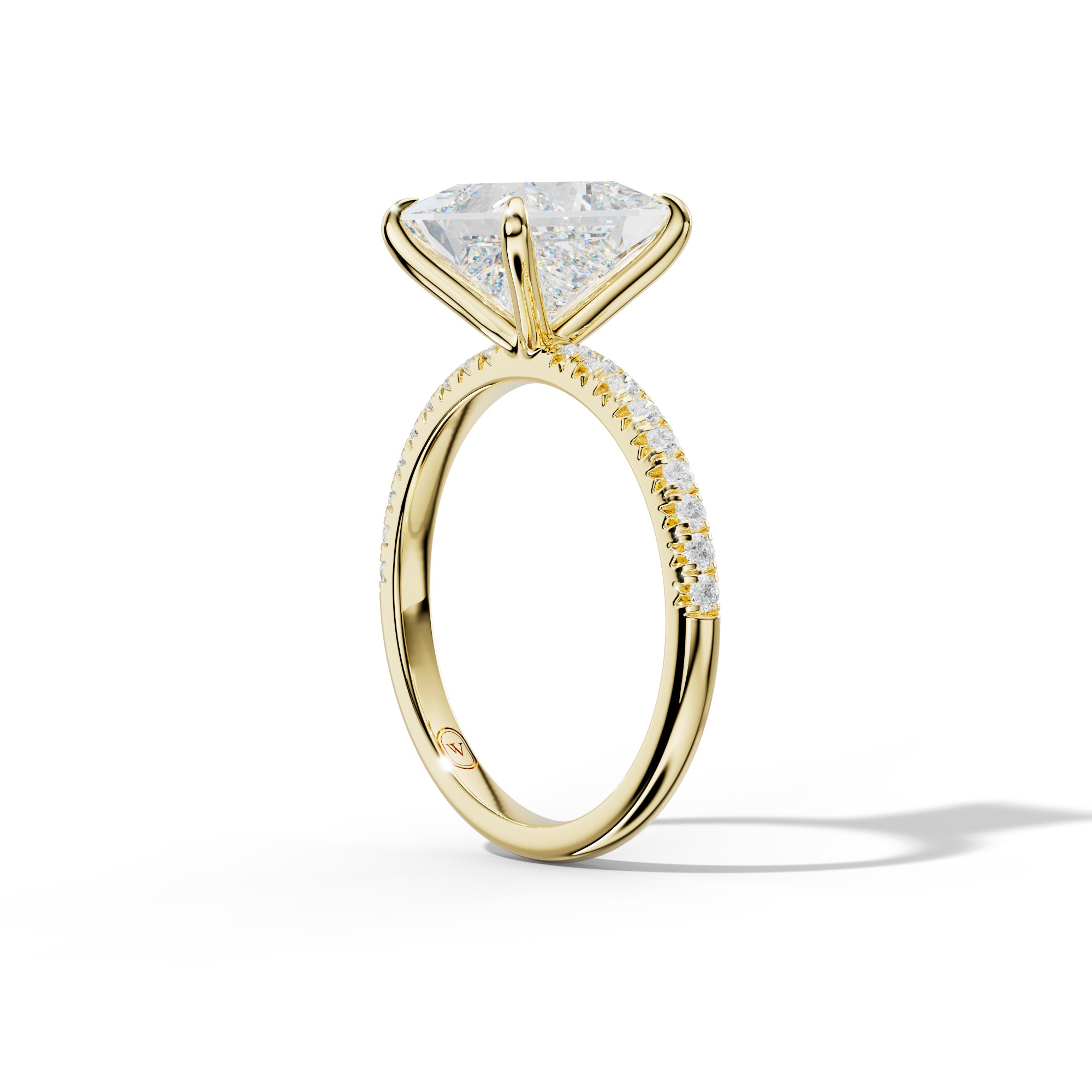 Ava Princess Cut  Engagement Ring