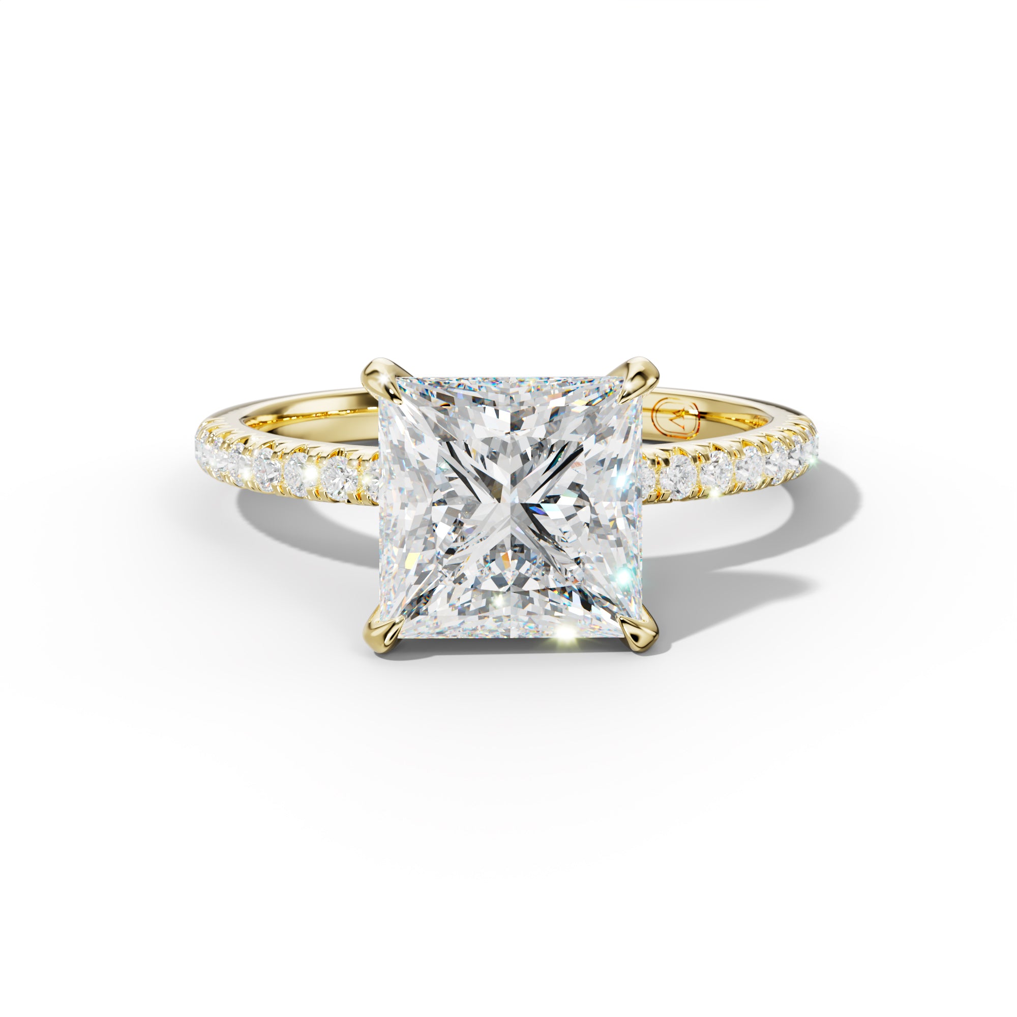 Ava Princess Cut  Engagement Ring