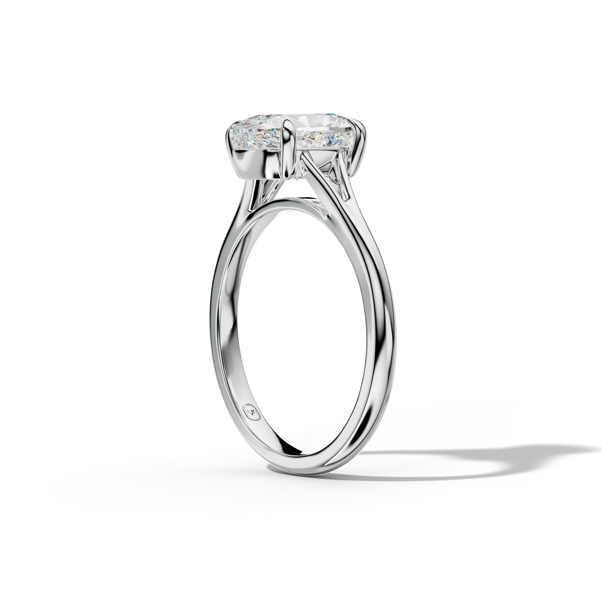 Jane Elongated Cushion Diamond  Engagement Ring