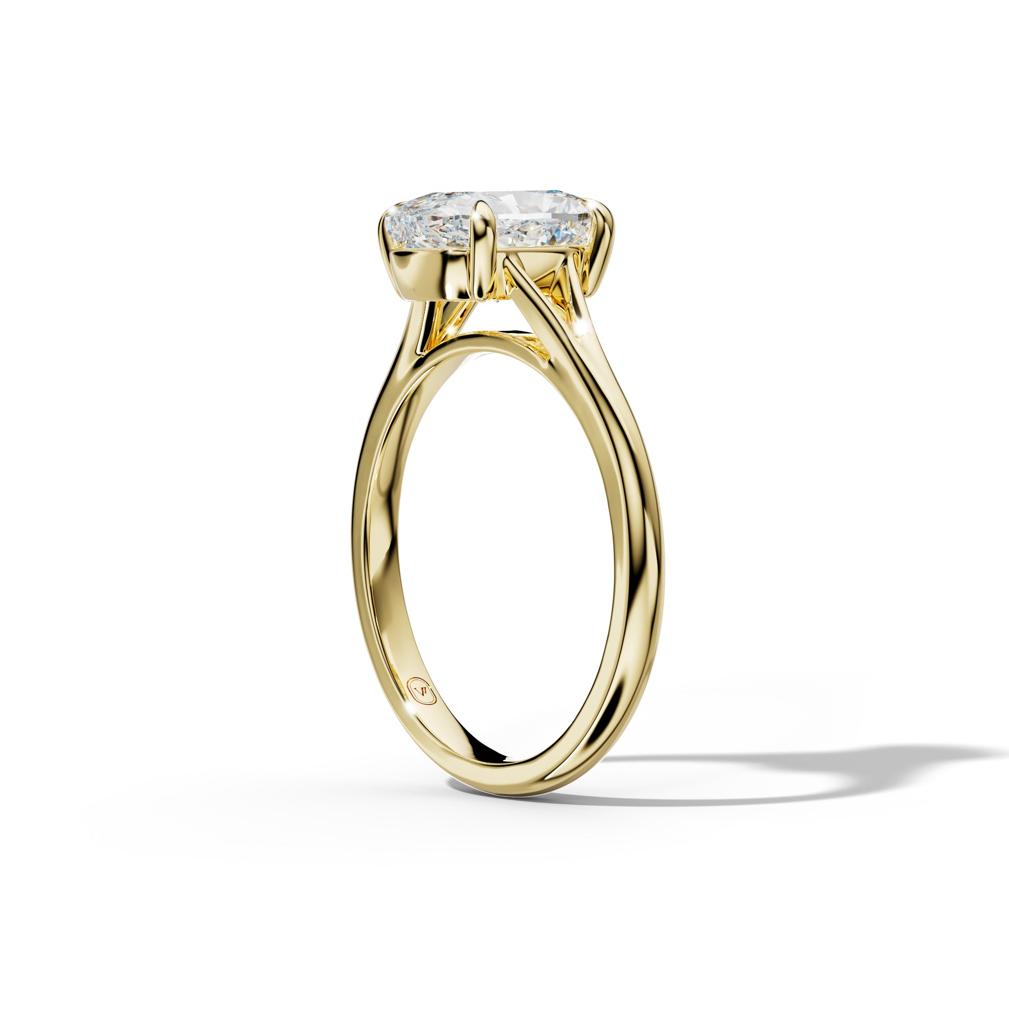Jane Elongated Cushion Diamond  Engagement Ring