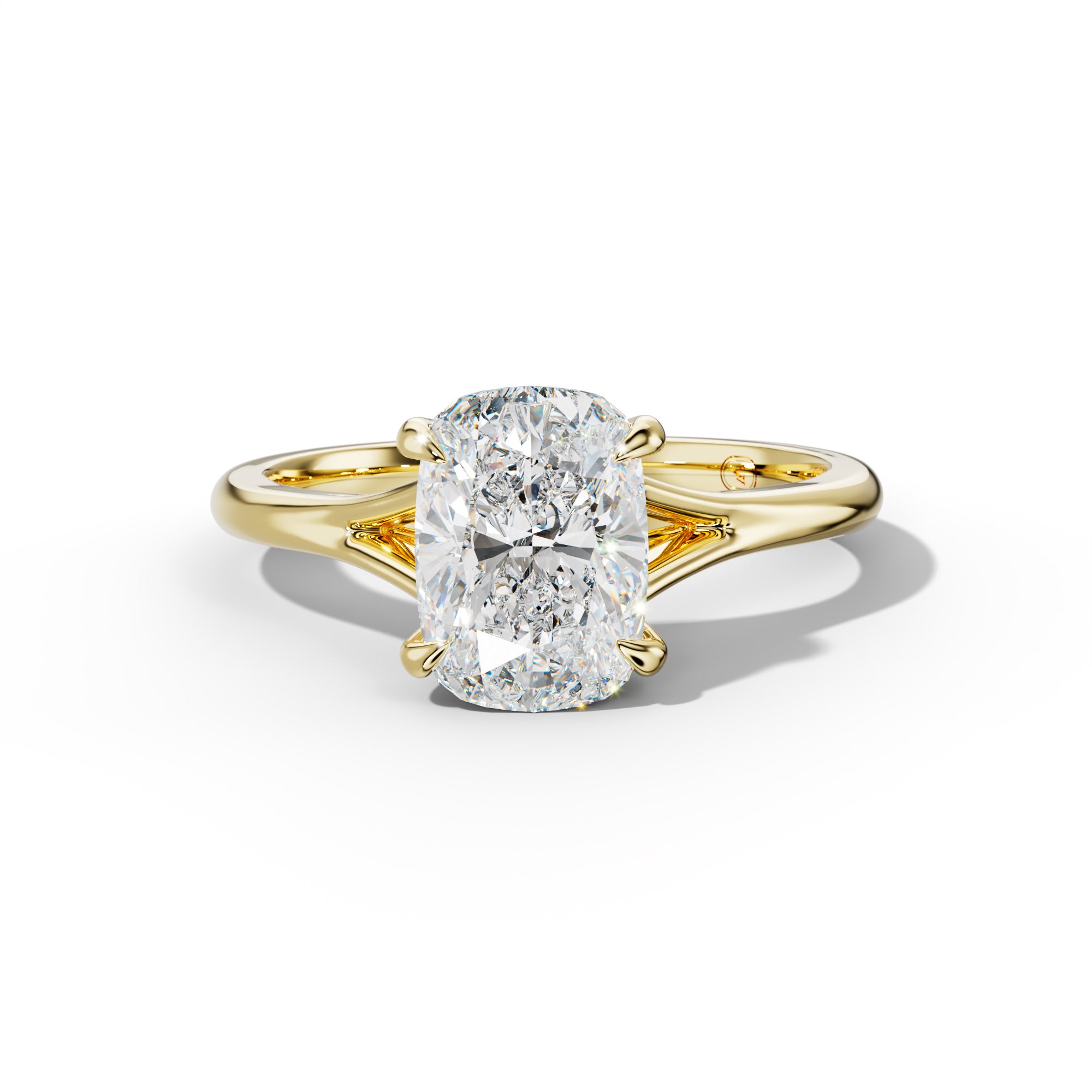 Jane Elongated Cushion Diamond  Engagement Ring