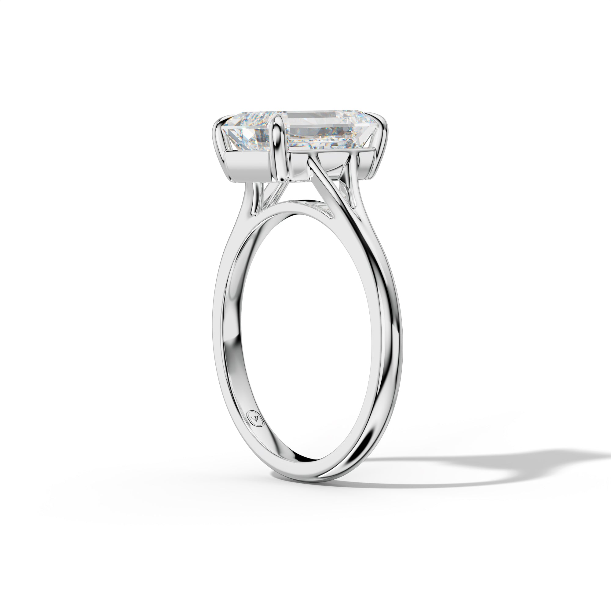 Jane Emerald Cut  Engagement Ring