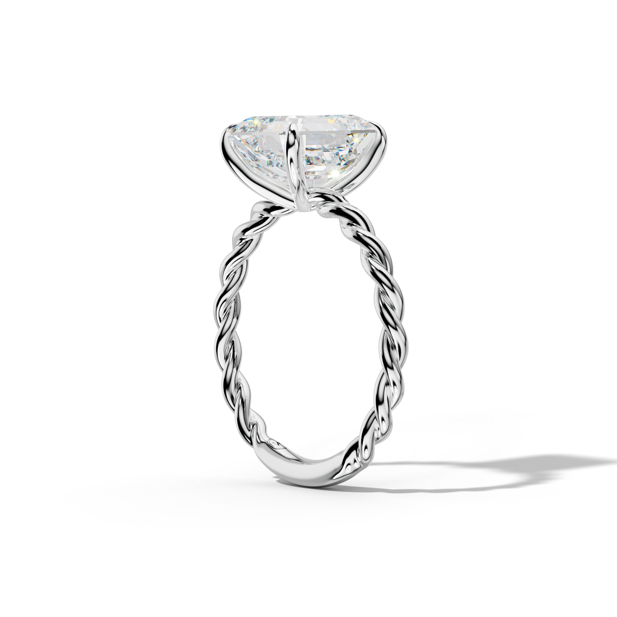 Sunny Asscher Diamond  Engagement Ring