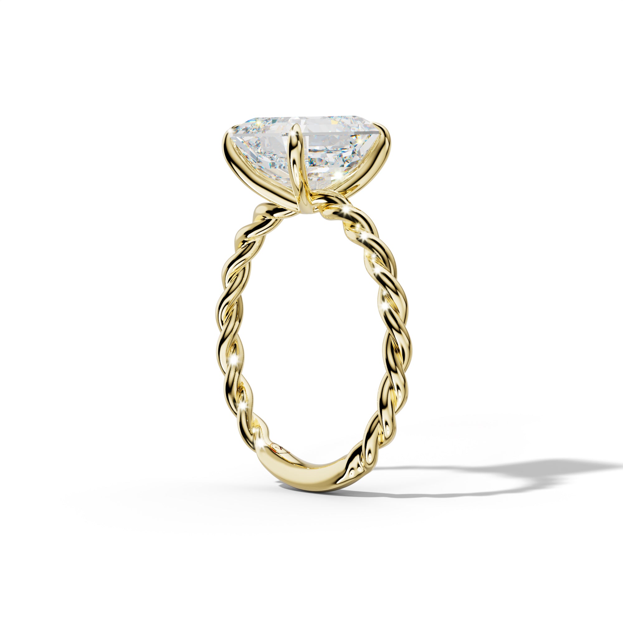 Sunny Asscher Diamond  Engagement Ring