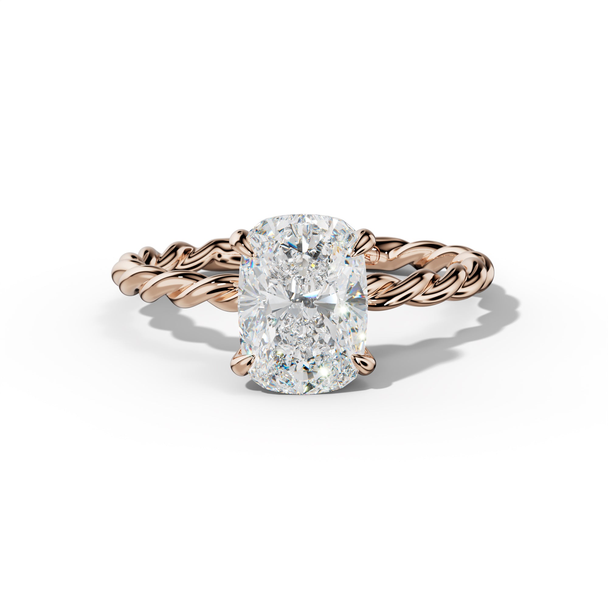 Sunny Elongated Cushion Diamond Engagement Ring