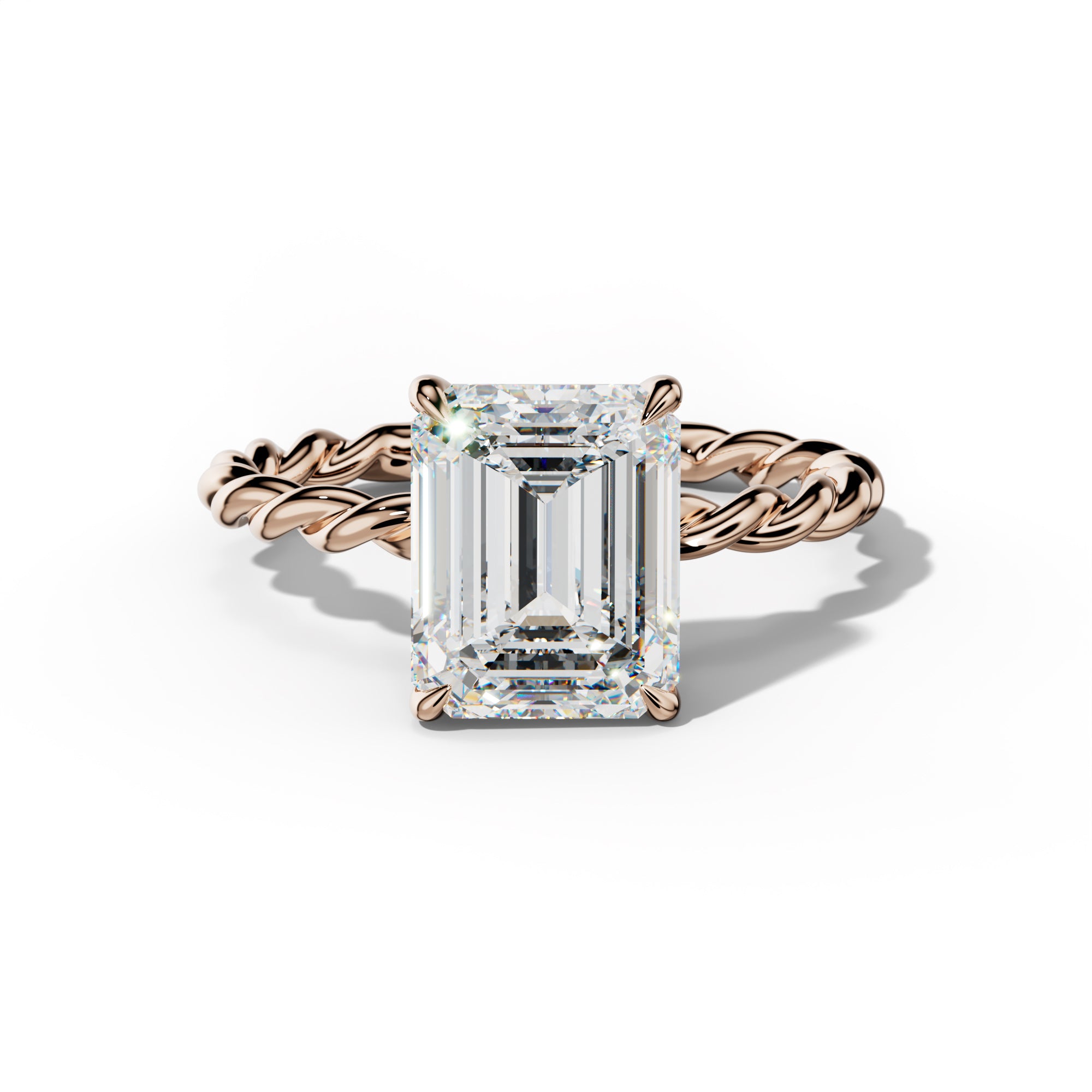 Sunny Emerald Cut Engagement Ring