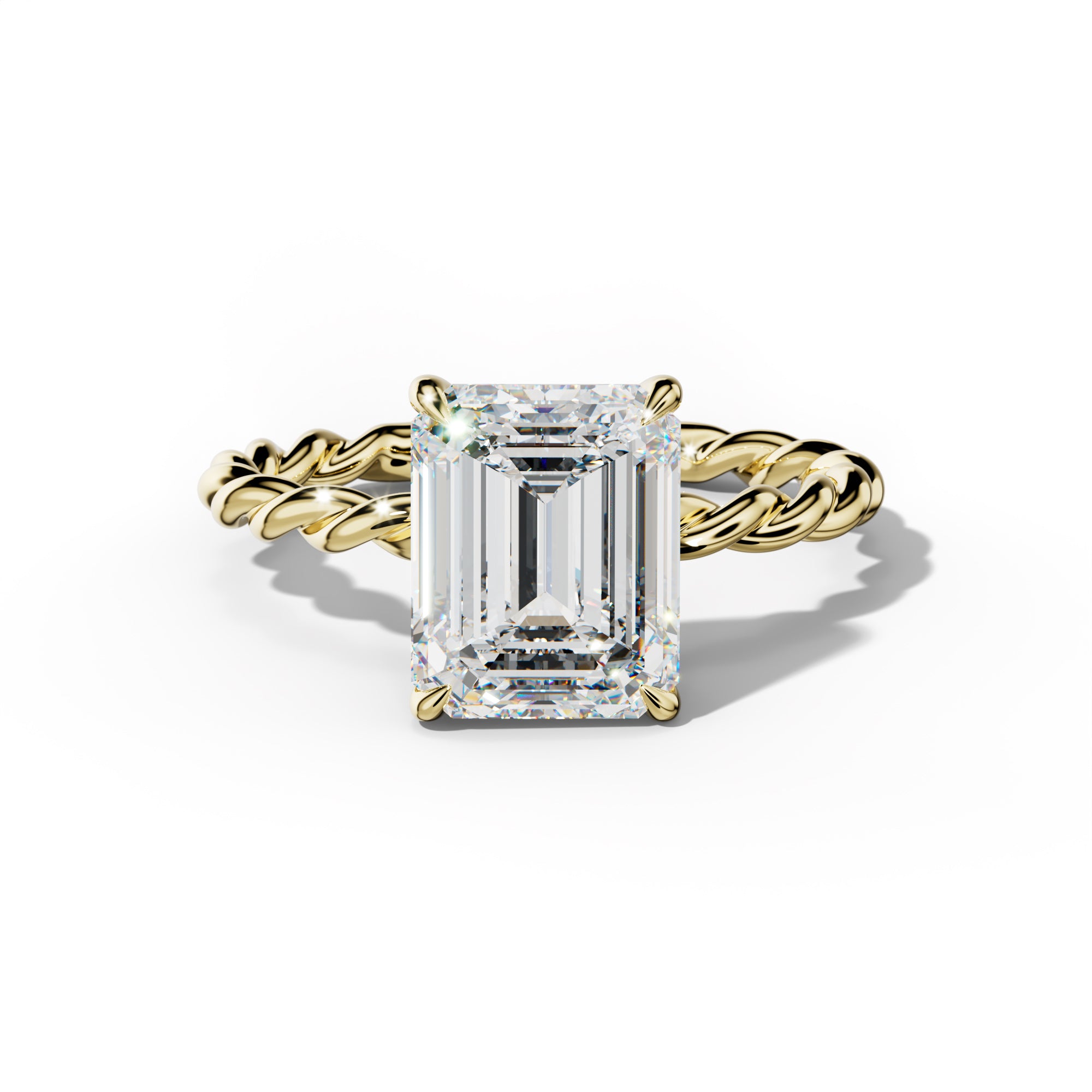 Sunny Emerald Cut Engagement Ring