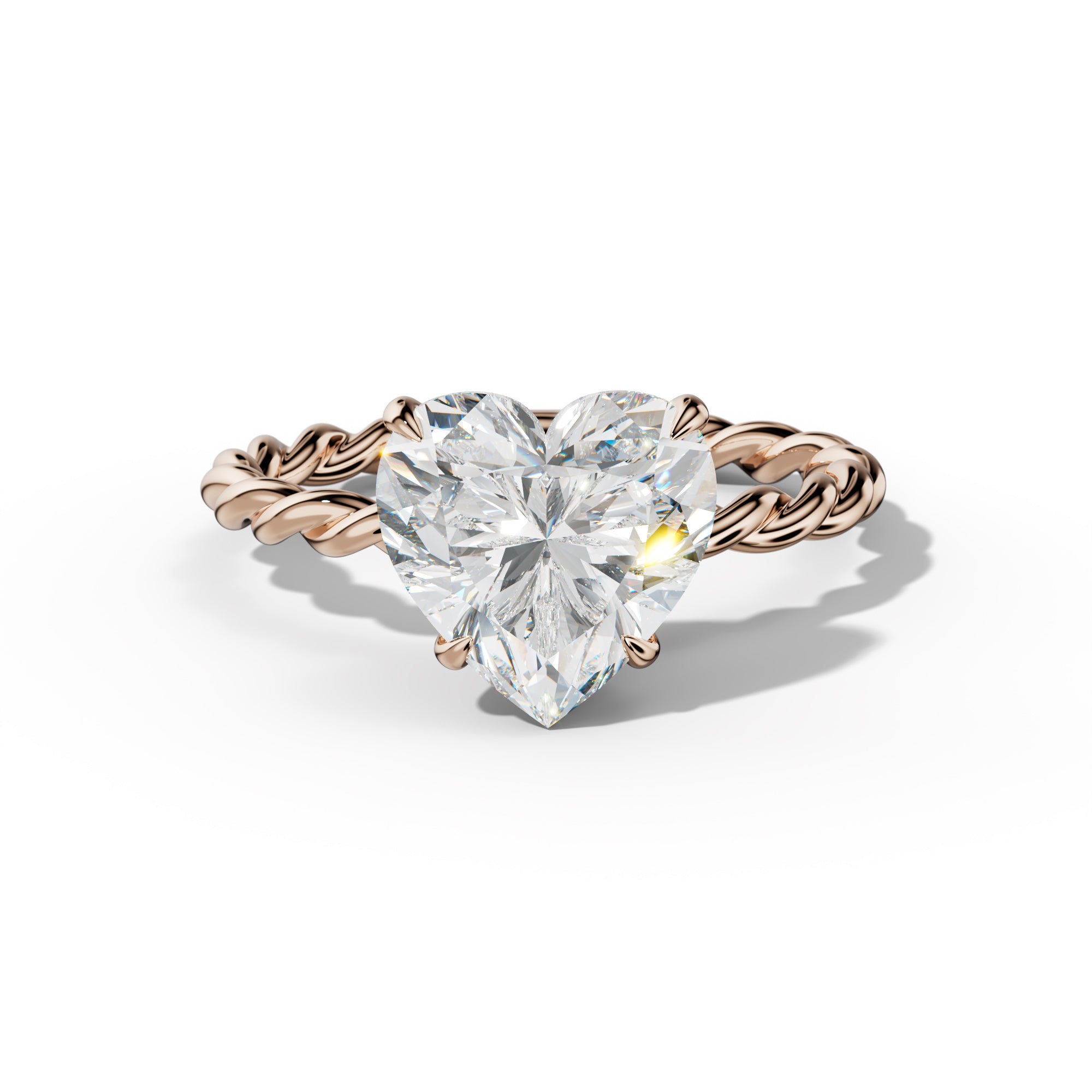 Sunny Heart Diamond  Engagement Ring