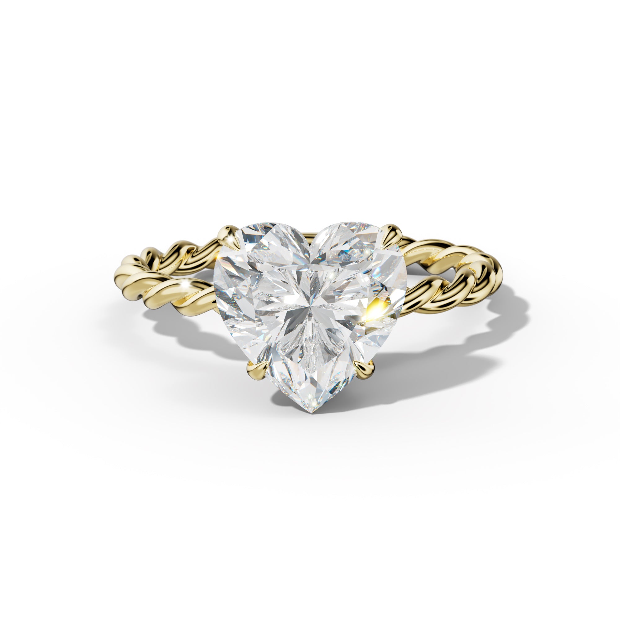 Sunny Heart Diamond  Engagement Ring