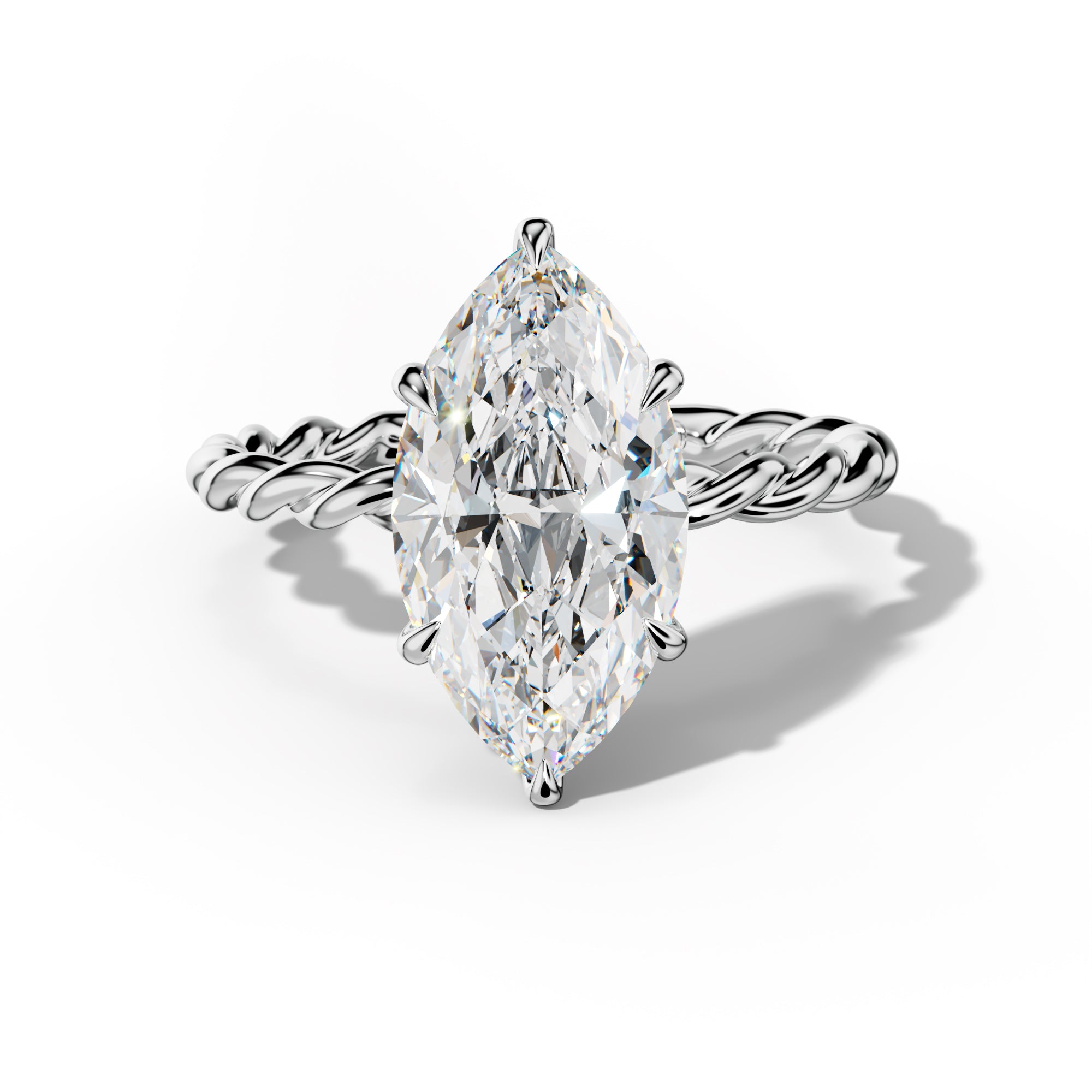 Sunny Marquise Diamond  Engagement Ring
