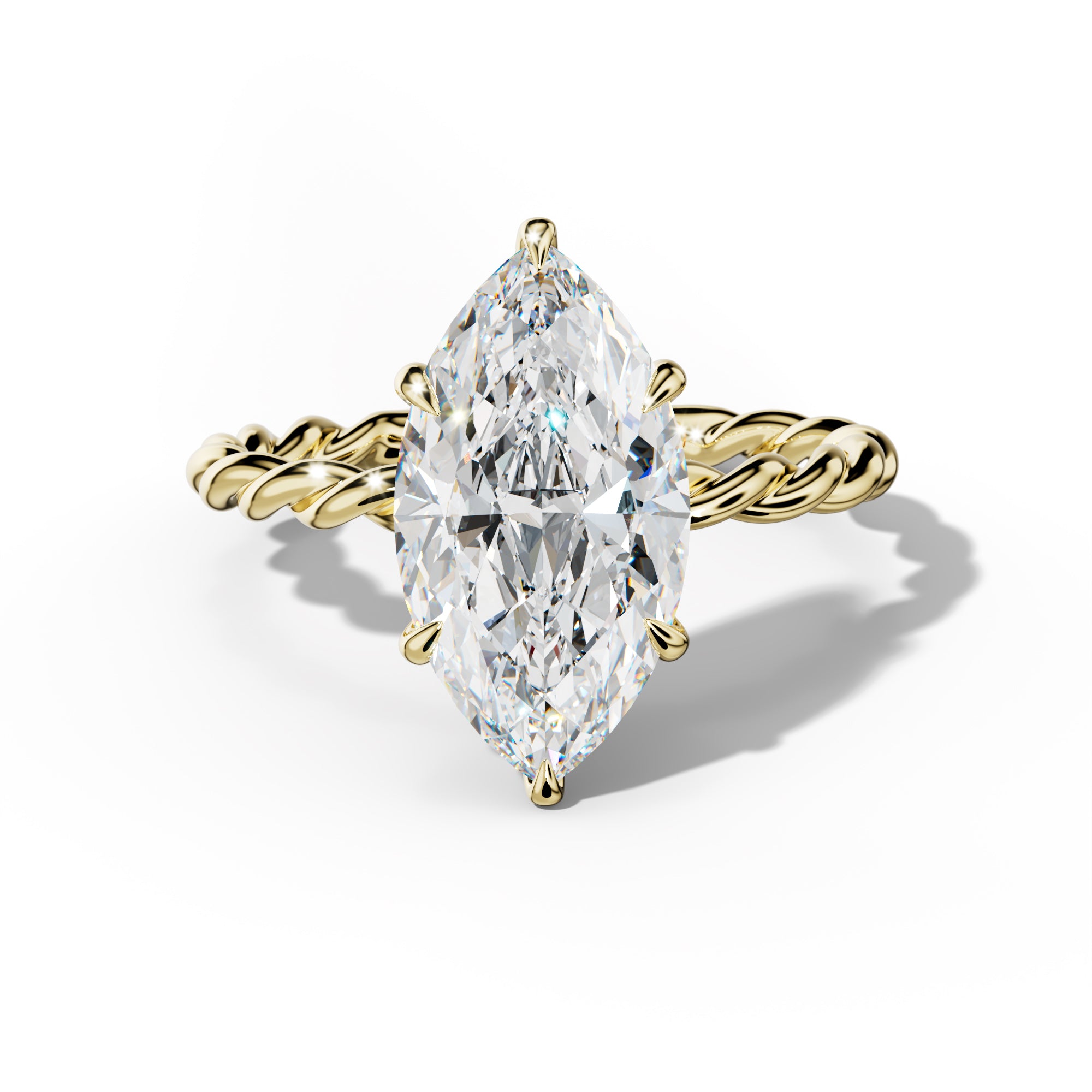 Sunny Marquise Diamond  Engagement Ring