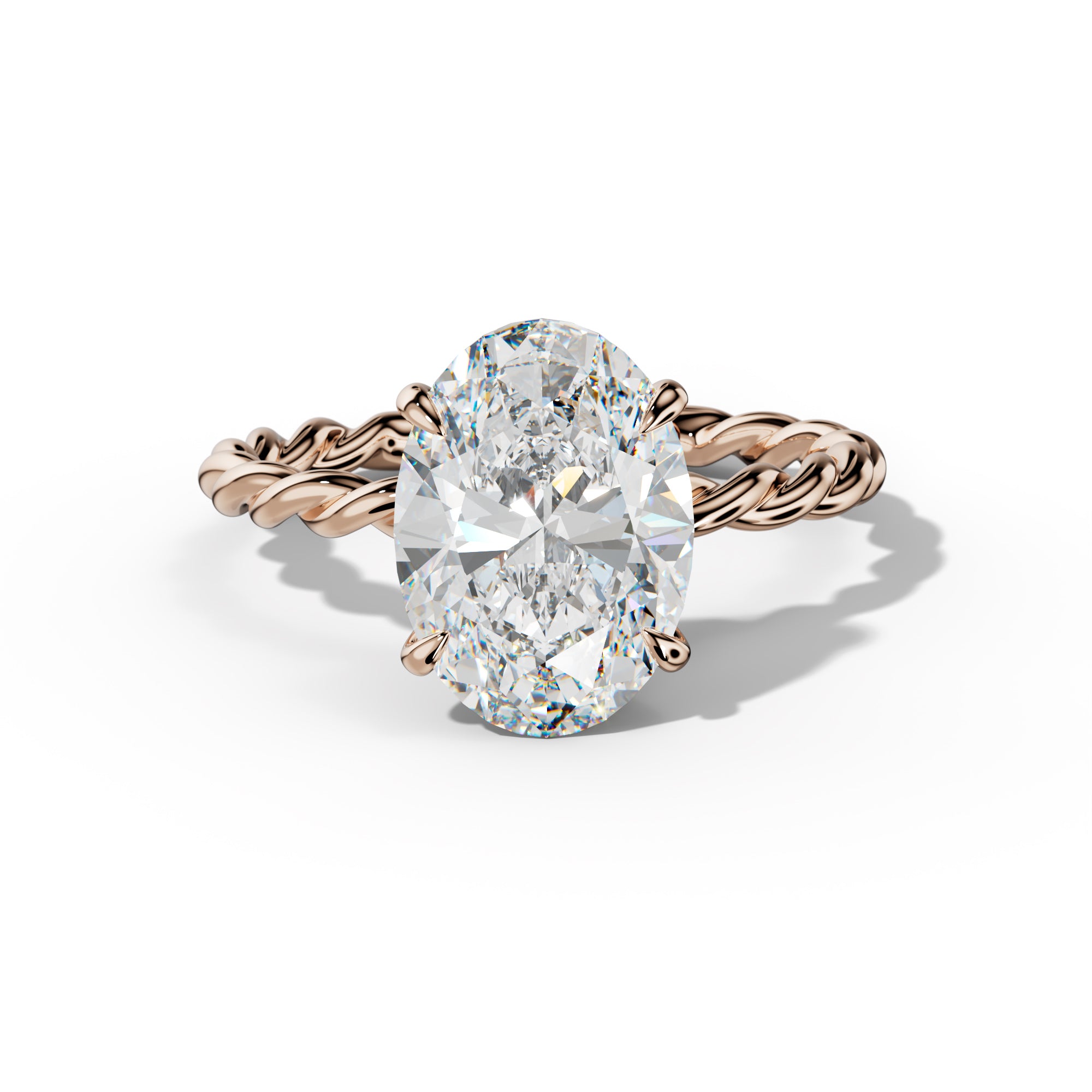Sunny Oval Diamond Engagement Ring