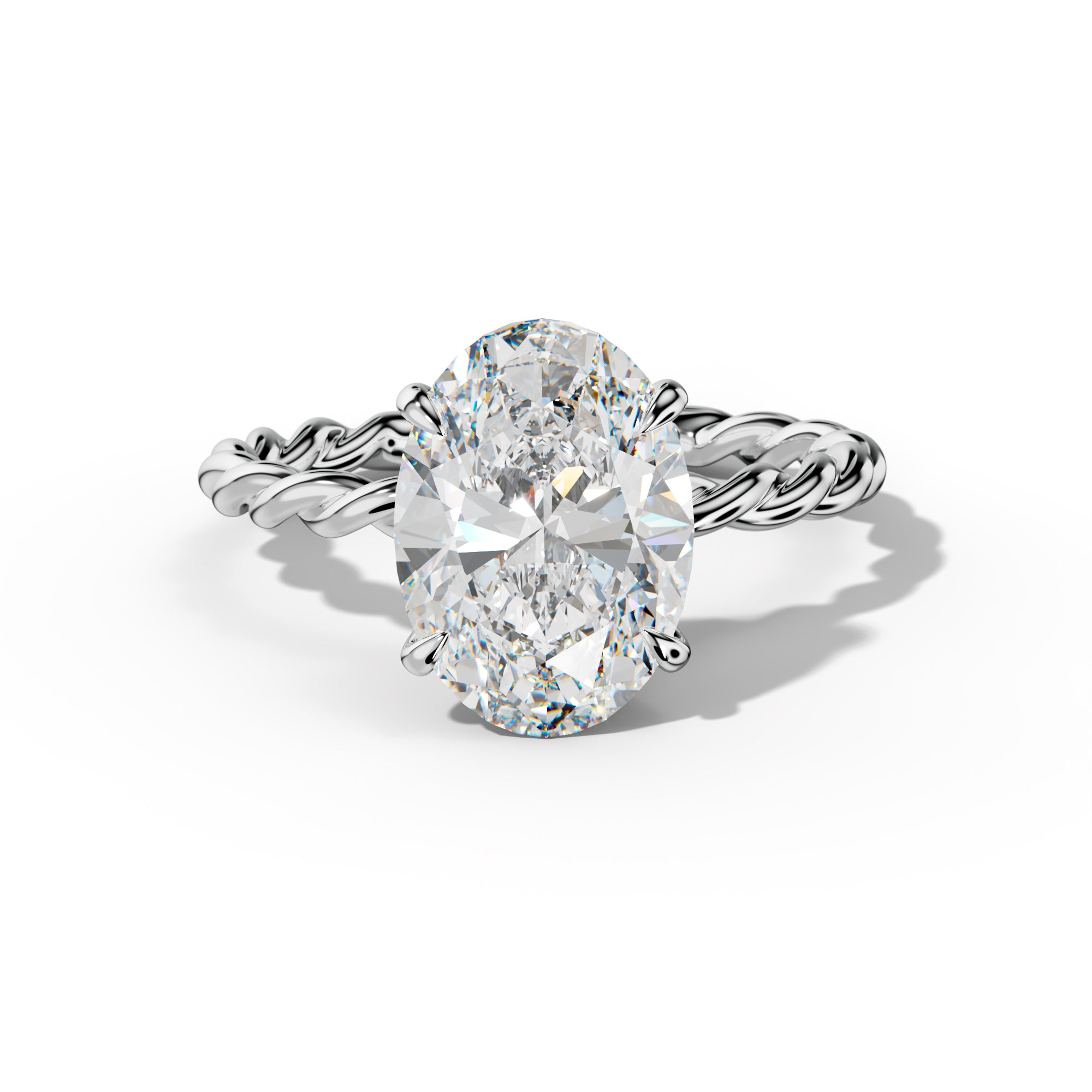 Sunny Oval Diamond Engagement Ring