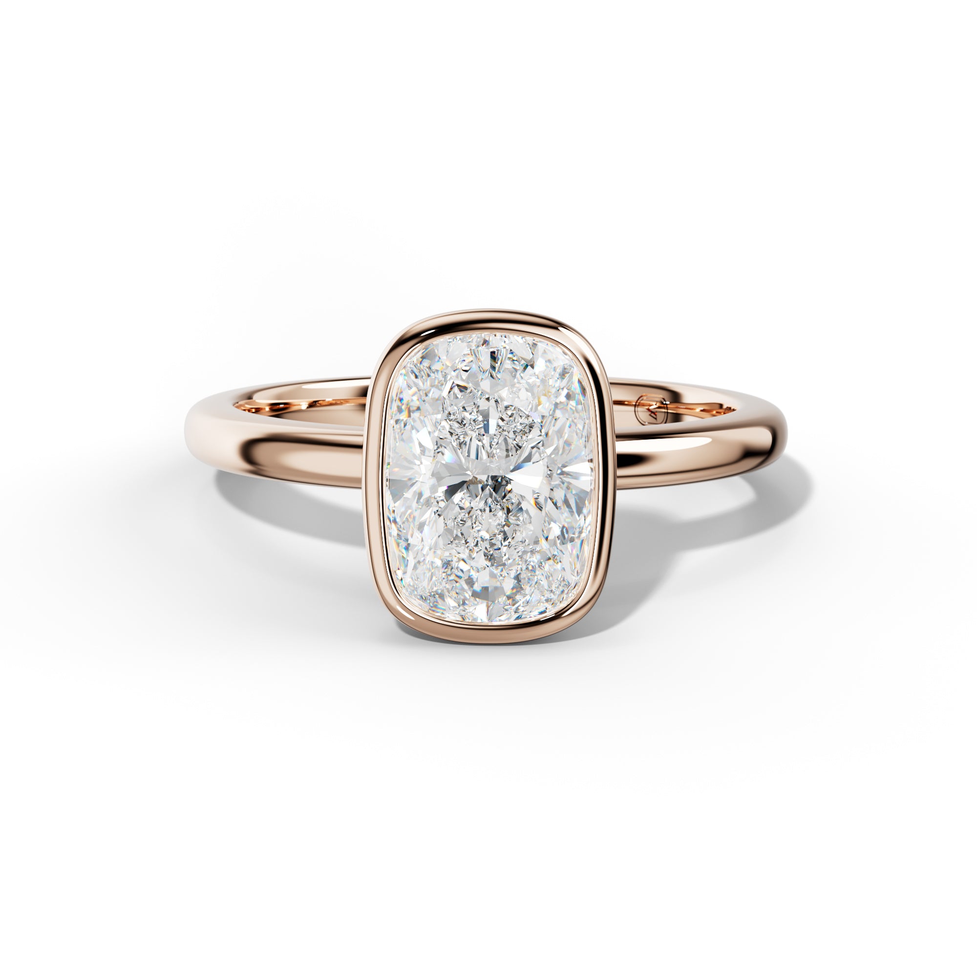 Malaya Elongated Cushion Diamond  Engagement Ring