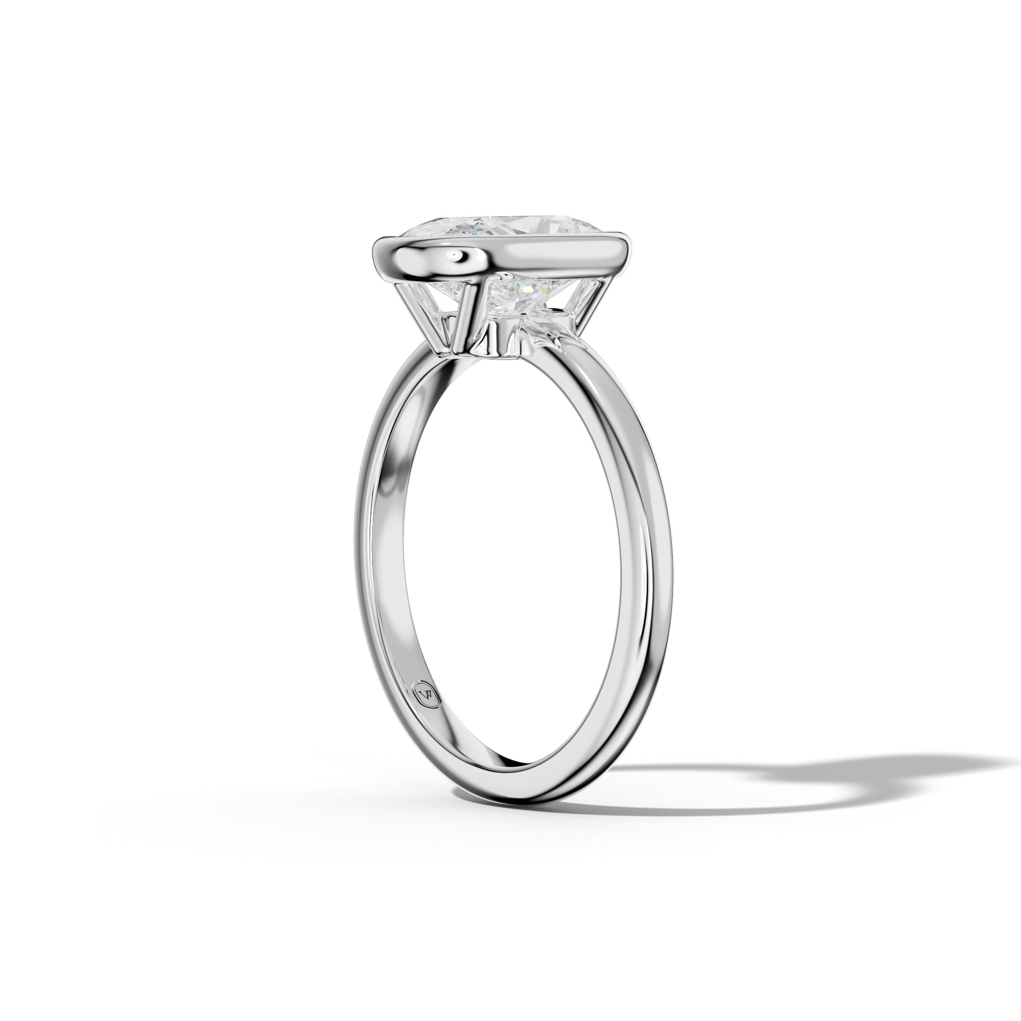 Malaya Elongated Cushion Diamond  Engagement Ring