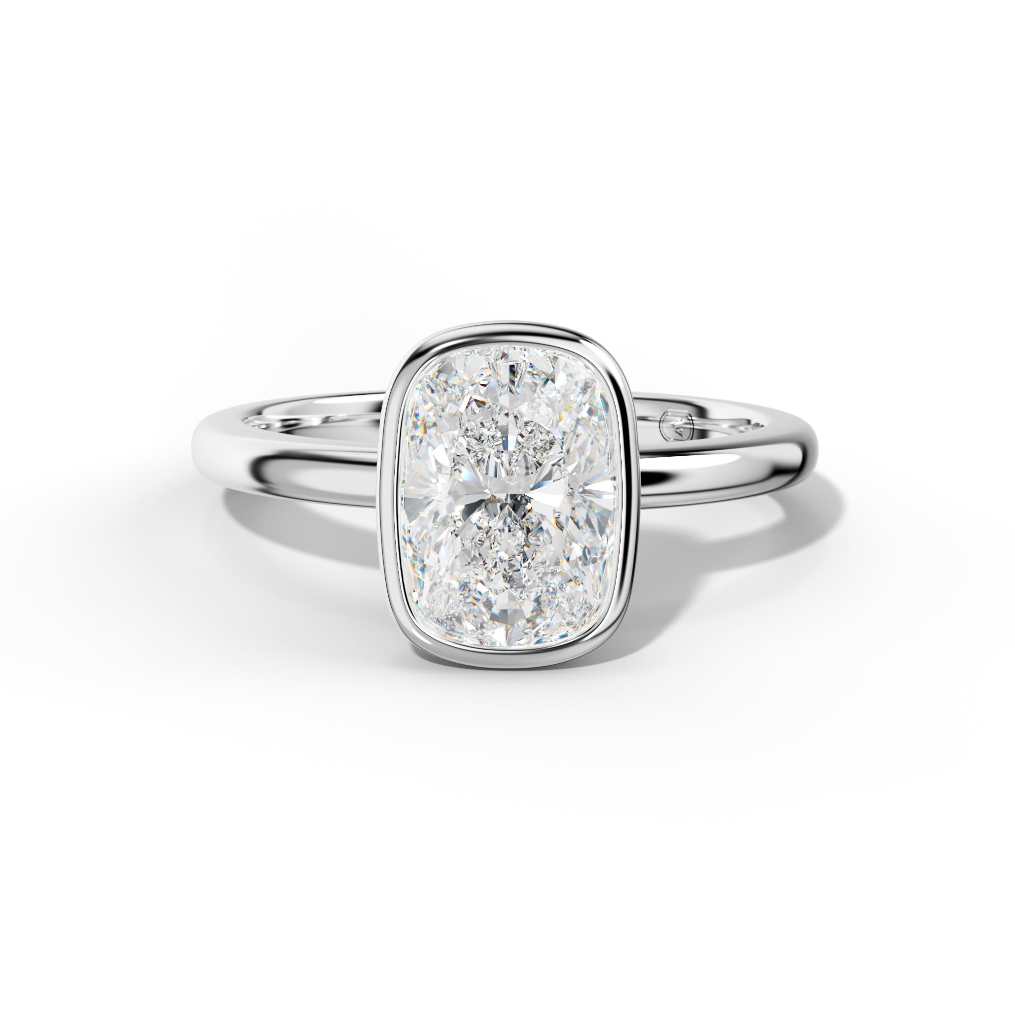Malaya Elongated Cushion Diamond  Engagement Ring