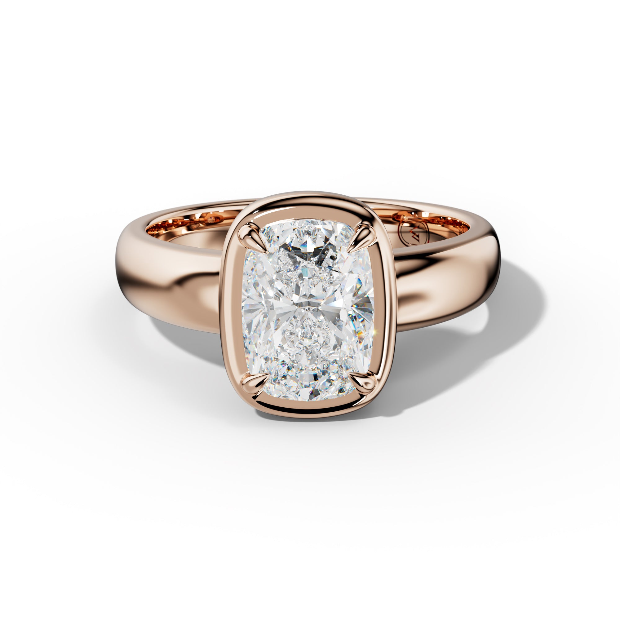 Giselle Elongated Cushion Diamond Engagement Ring