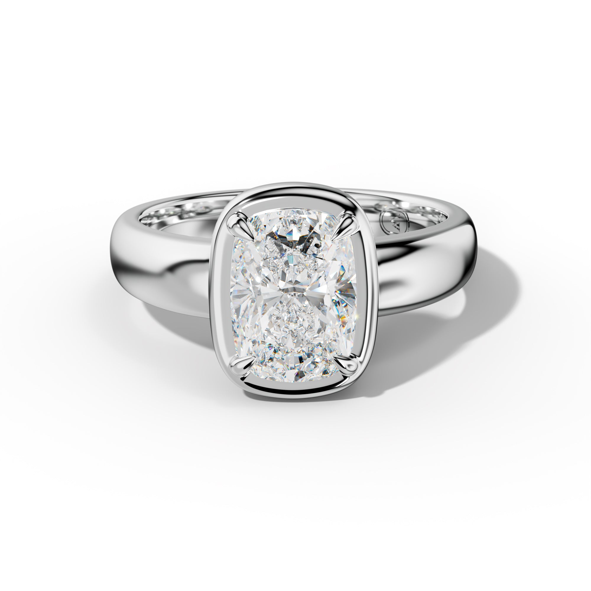 Giselle Elongated Cushion Diamond Engagement Ring