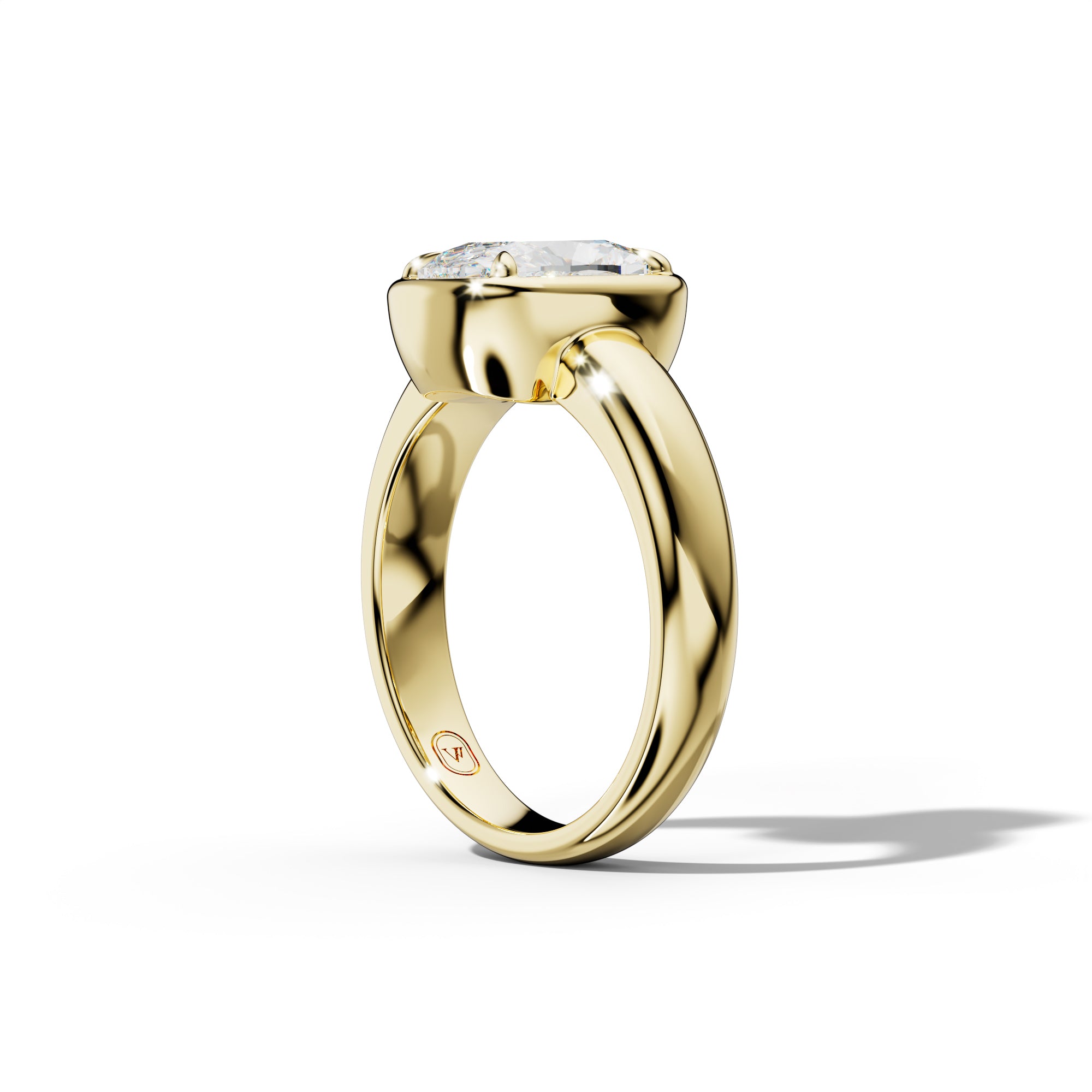 Giselle Elongated Cushion Diamond Engagement Ring