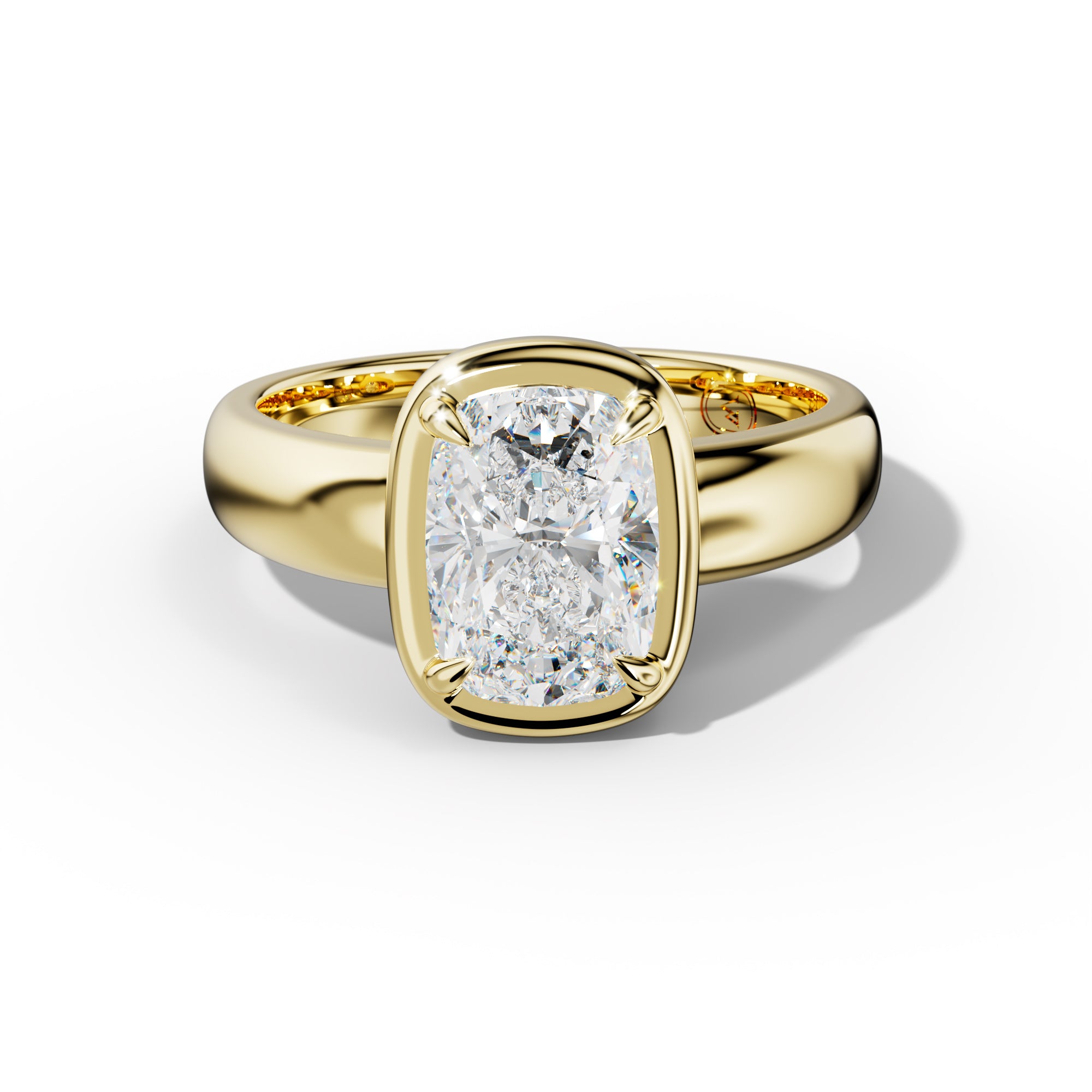 Giselle Elongated Cushion Diamond Engagement Ring