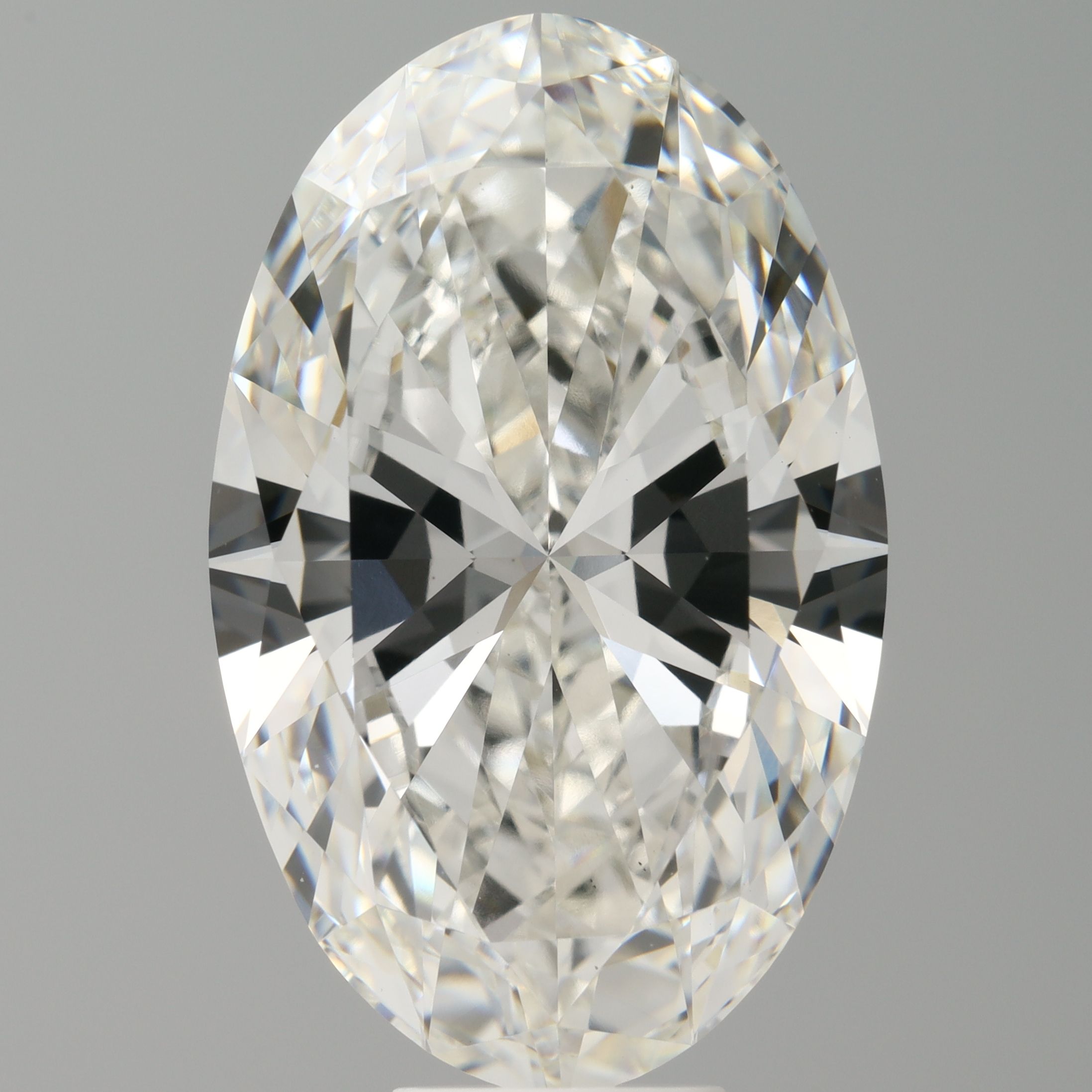 10.10 Carat G-VVS2 Oval Lab Diamond