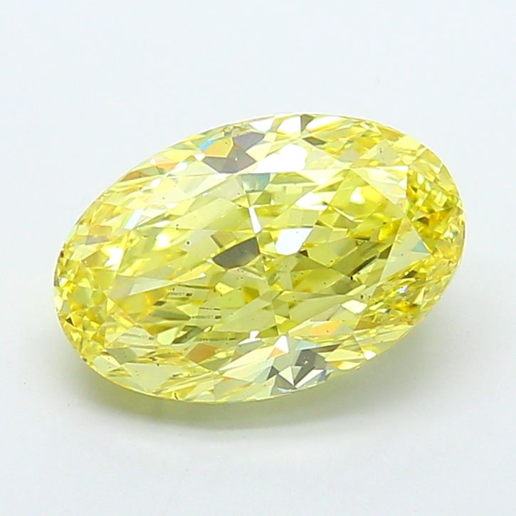 5.01 Carat Oval Cut Fancy Yellow