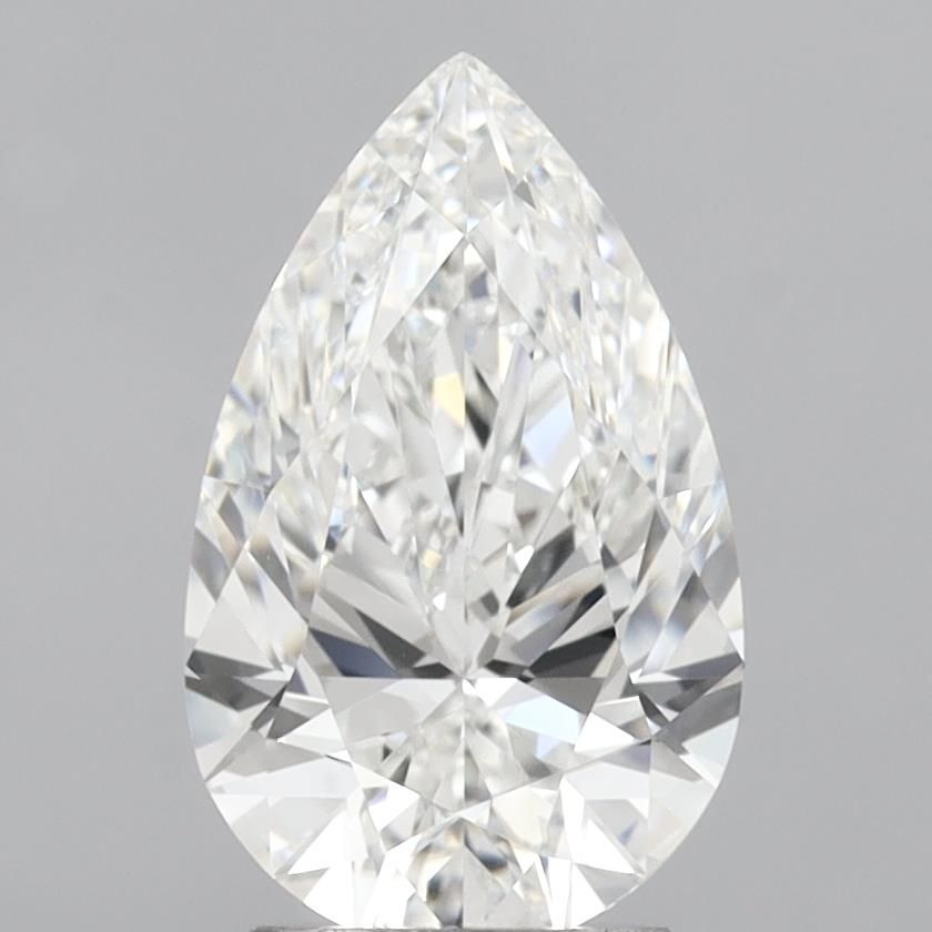 3.02 Carat F-VVS2 Pear Lab Diamond