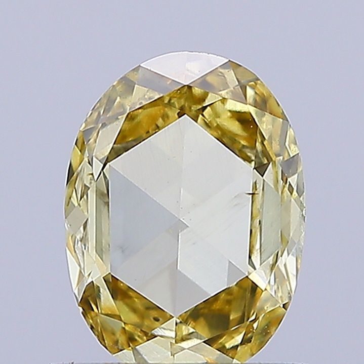 0.68 Carat Oval Cut Fancy Yellow