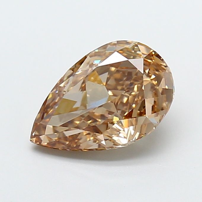 2.17 Carat Pear Cut Fancy Brown