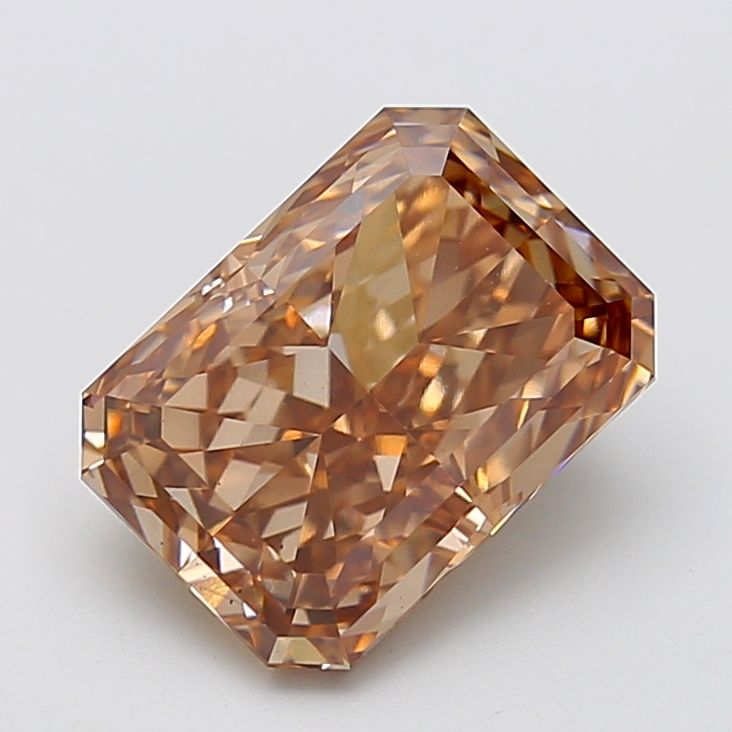 5.02 Carat Radiant Cut Fancy Brown