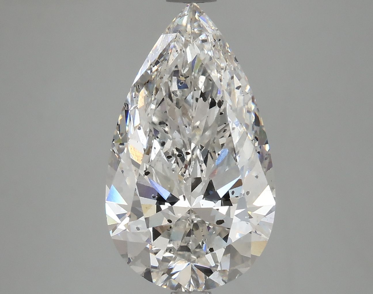 4.19 Carat F-SI2 Pear Lab Diamond