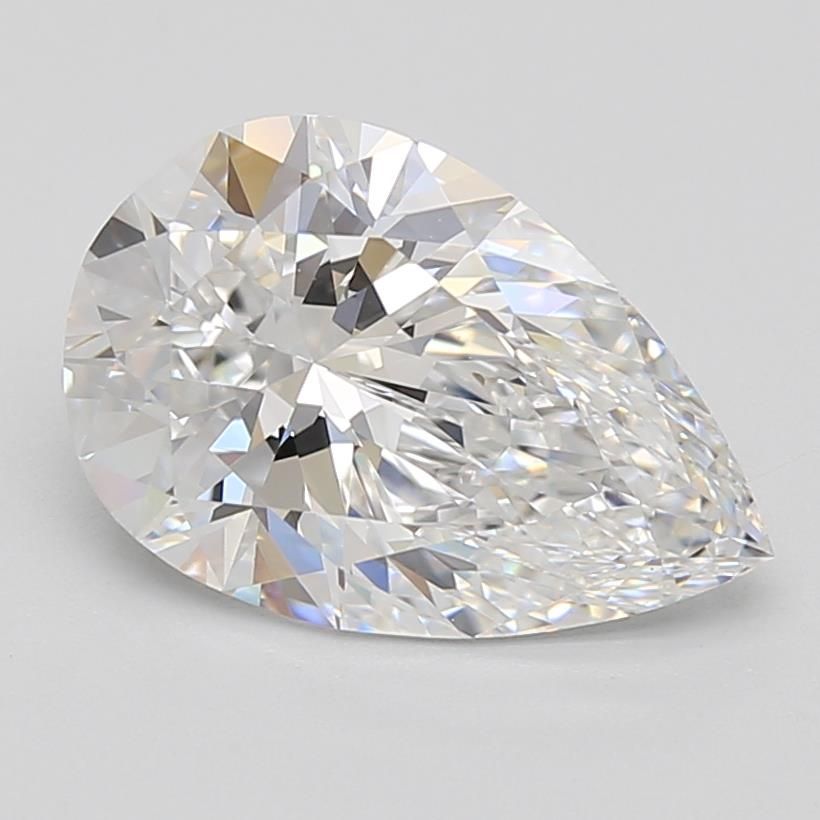 2.37 Carat D-VVS1 Pear Lab Diamond
