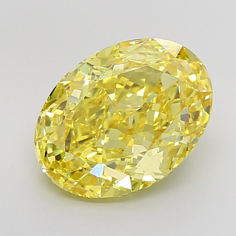 8.01 Carat Oval Cut Fancy Yellow